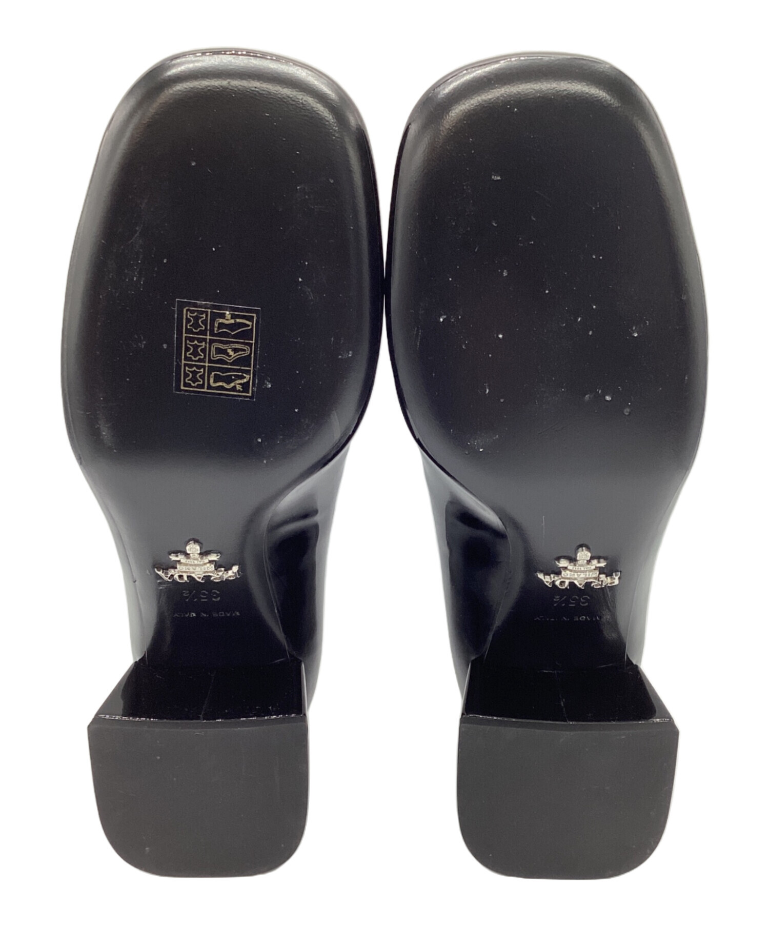 中古・古着通販】PRADA (プラダ) パテントレザーパンプス ブラック