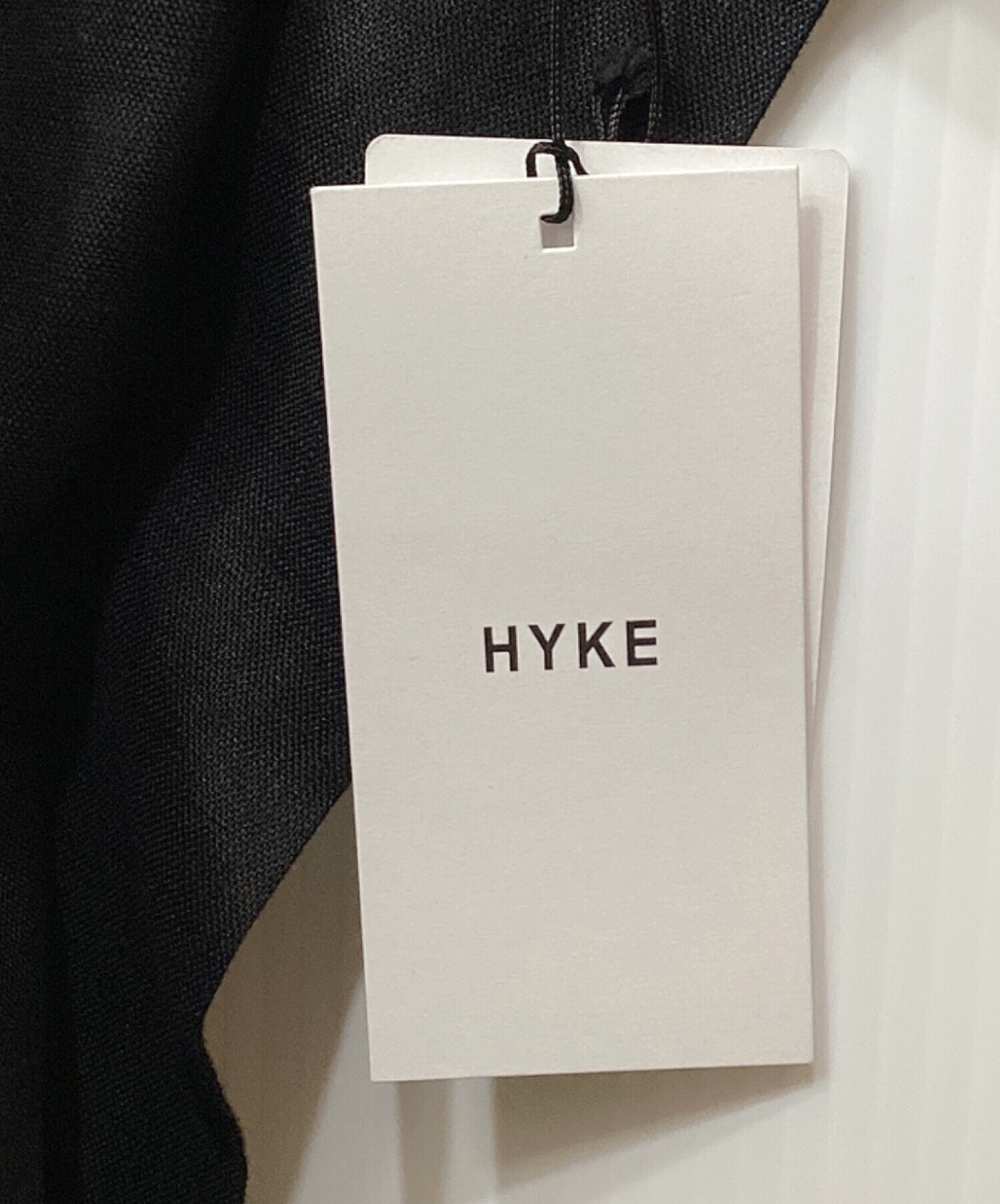 中古・古着通販】HYKE (ハイク) リネンジャンプスーツ ブラック サイズ 