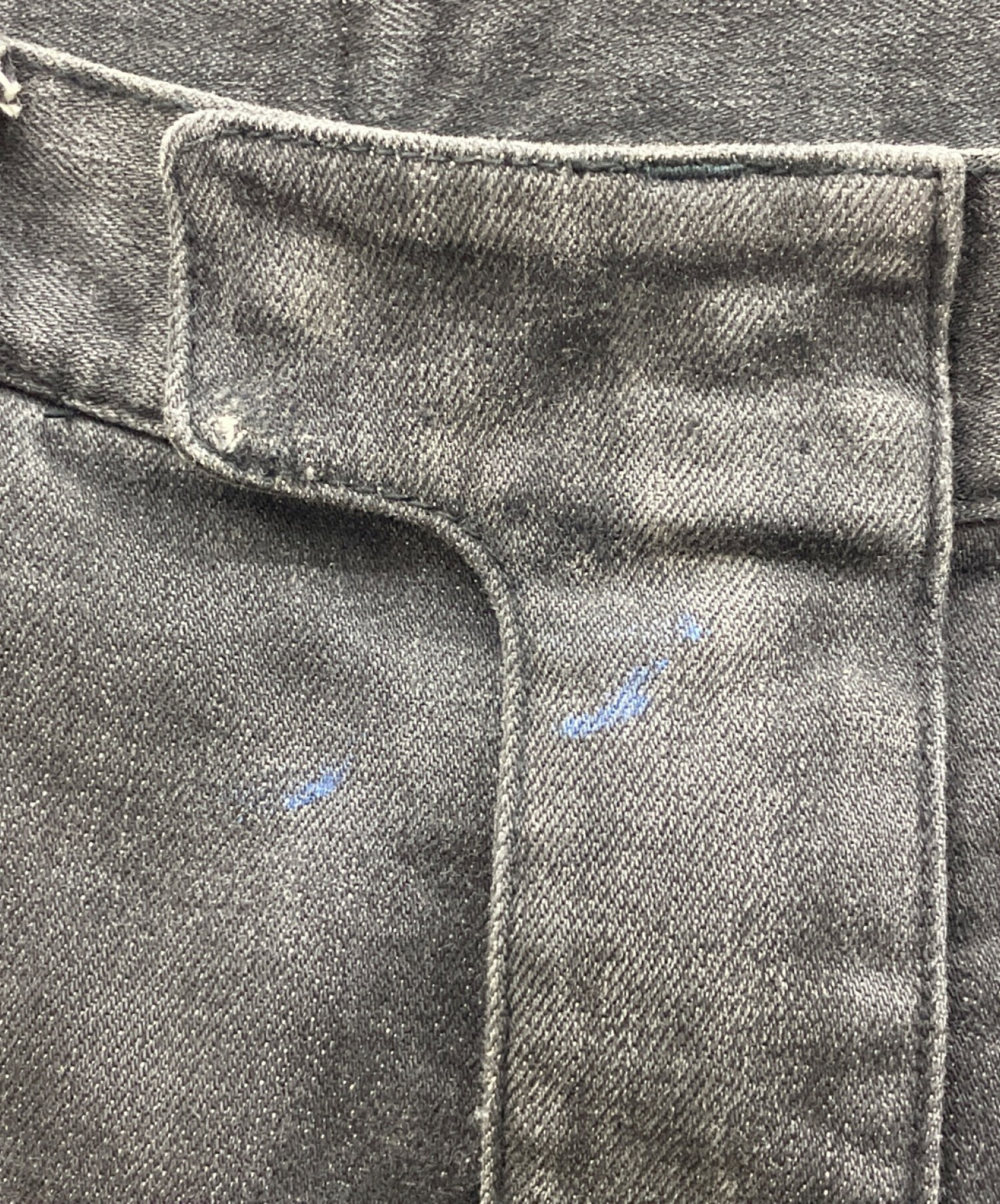 中古・古着通販】BALMAIN (バルマン) バイカーデニムパンツ ブラック