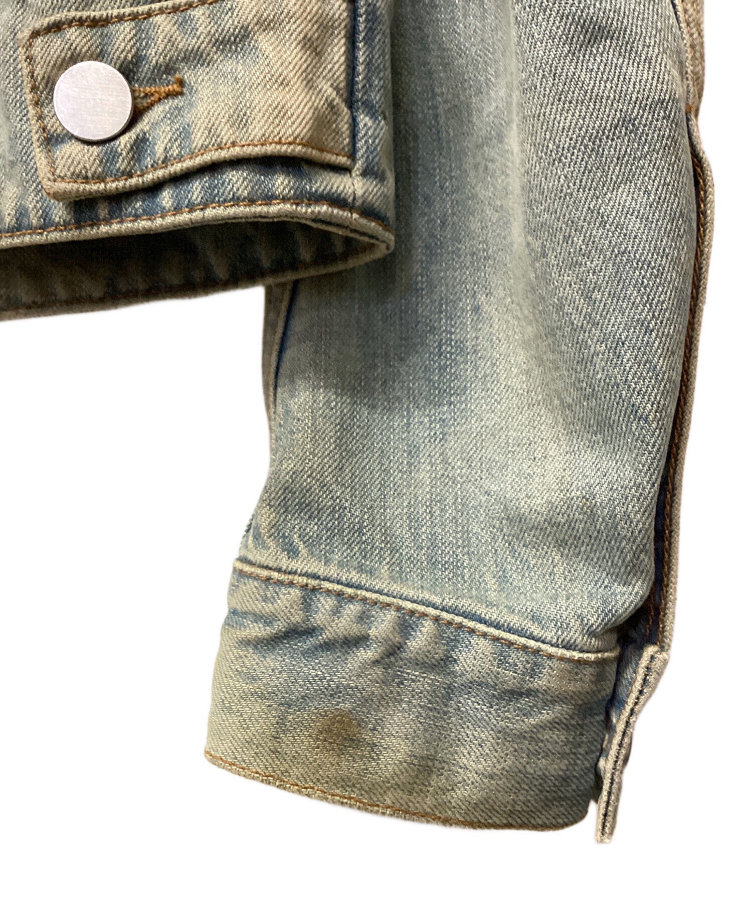 中古・古着通販】BALMAIN (バルマン) デニムジャケット ブルー サイズ