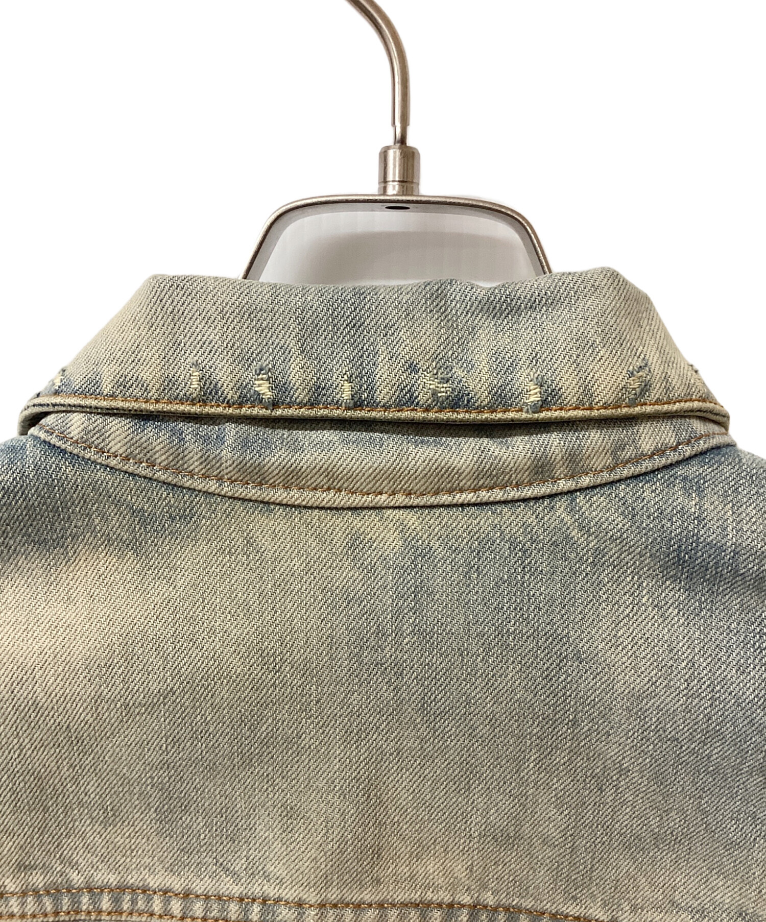 ☆値下げ☆Balmain デニムジャケット 中古・古着通販】BALMAIN (バルマン) デニムジャケット ブルー サイズ