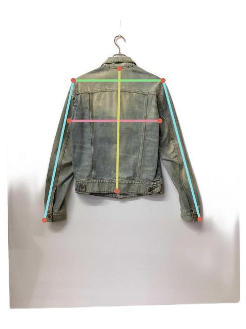 中古・古着通販】BALMAIN (バルマン) デニムジャケット ブルー サイズ