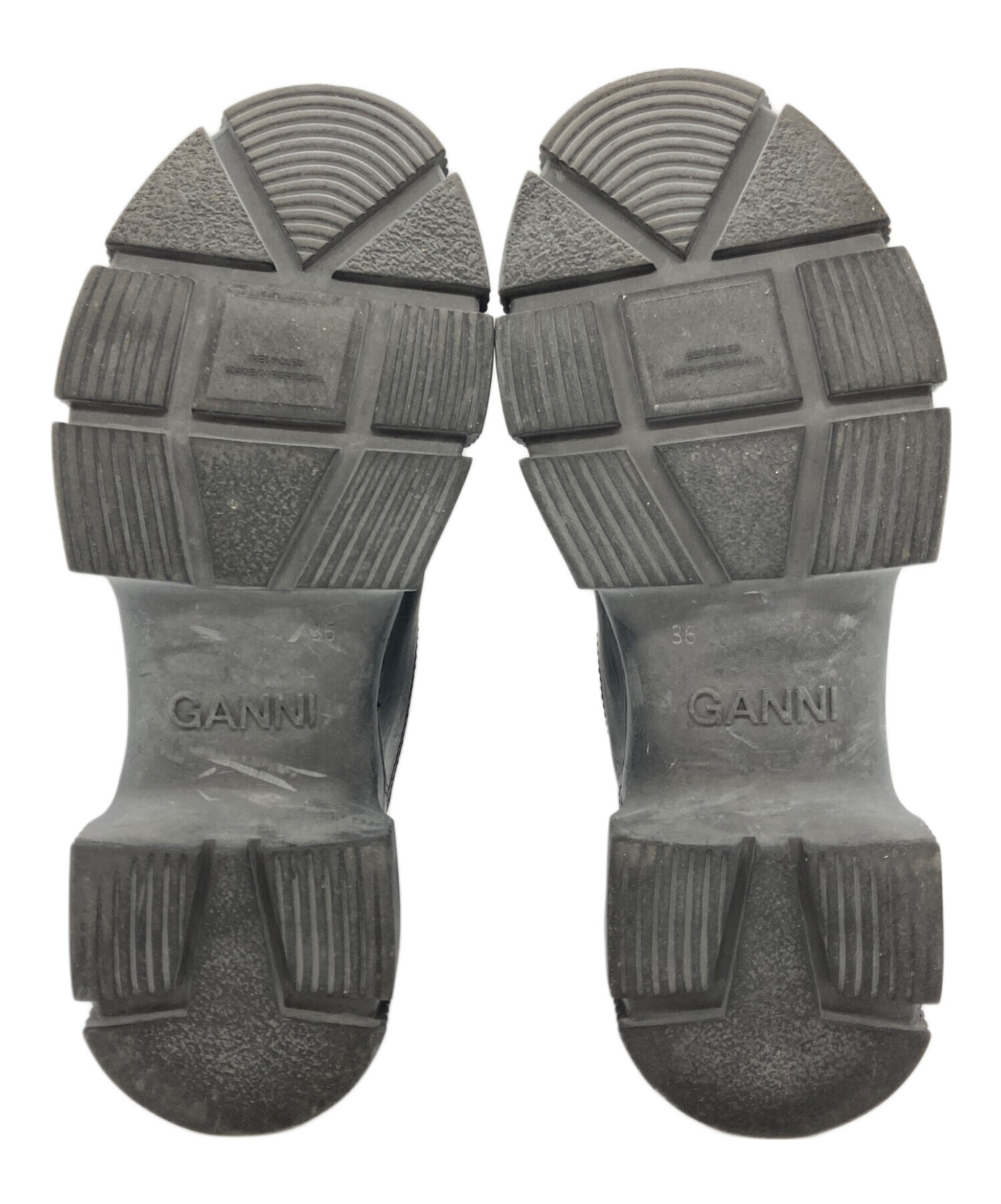 中古・古着通販】Ganni (ガニー) リサイクルラバーブーツ ブラック