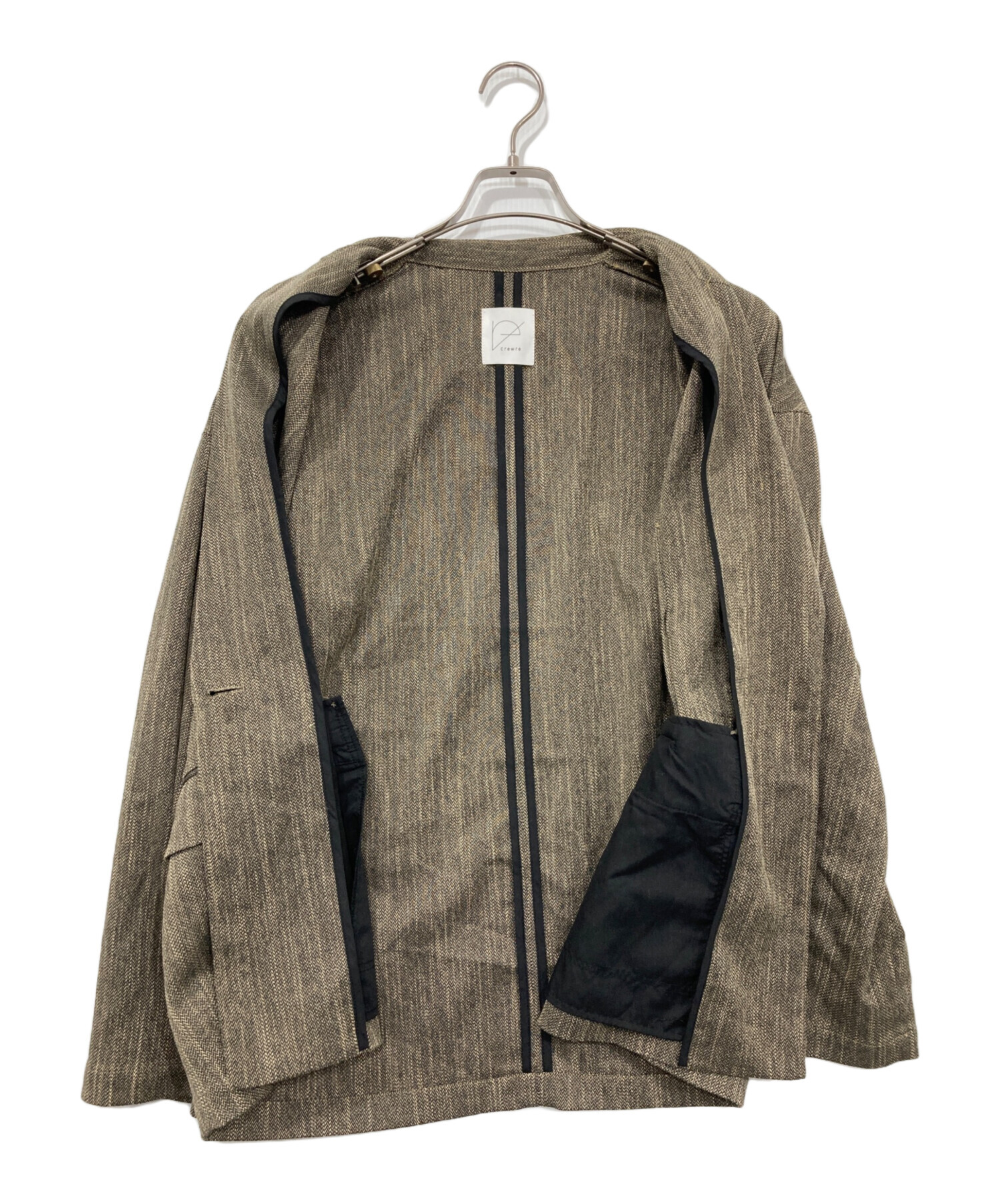中古・古着通販】crewre (クルー) ツイーディヘリンボンジャケット