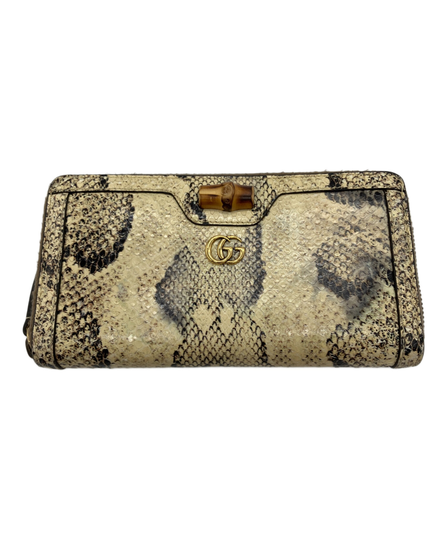 中古・古着通販】GUCCI (グッチ) 長財布 ベージュ｜ブランド・古着通販