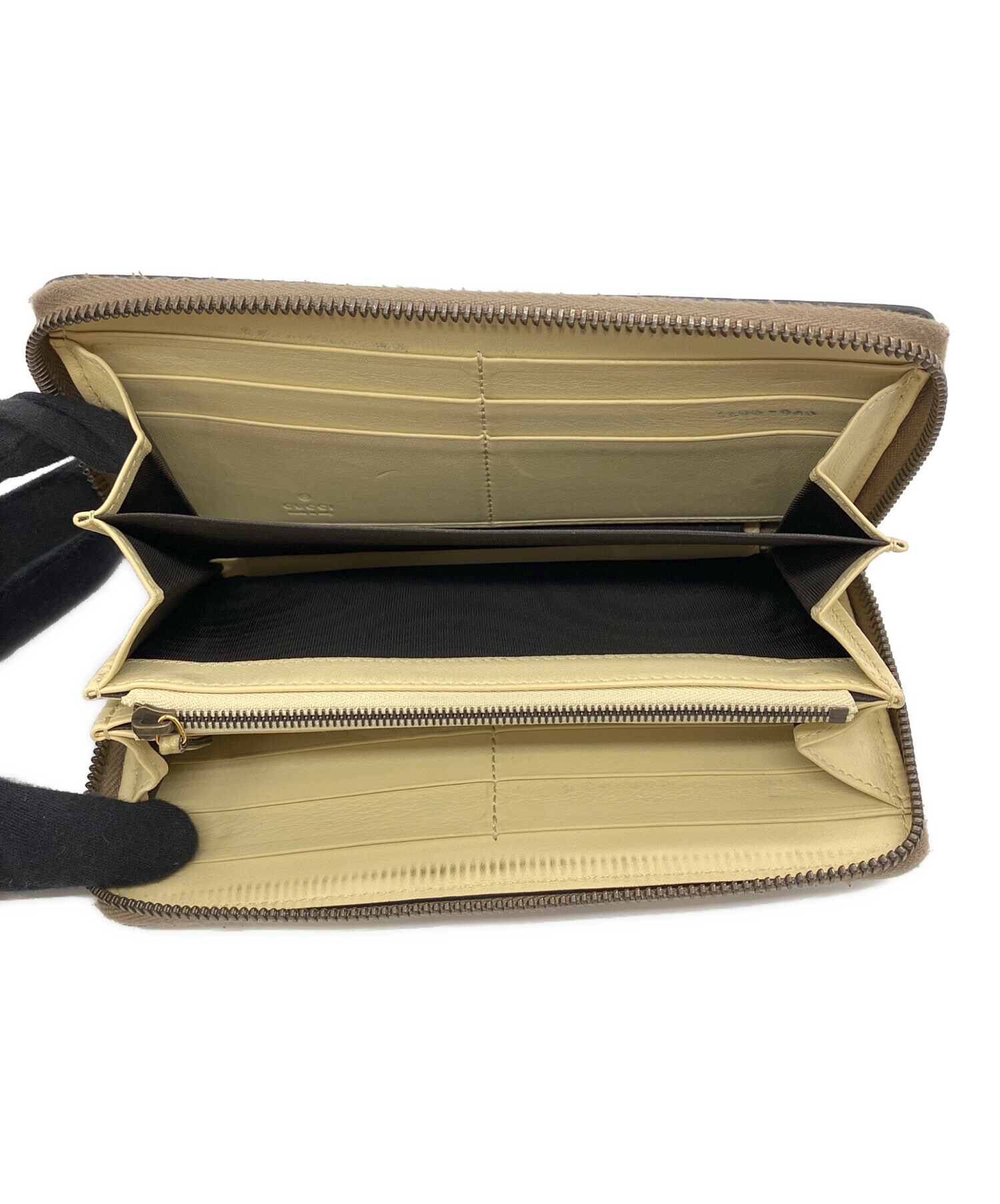 GUCCI グッチ 財布・ケース  ベージュ 【古着】【中古】【送料無料】 中古・古着通販】GUCCI (グッチ) 長財布 ベージュ｜ブランド・古着通販