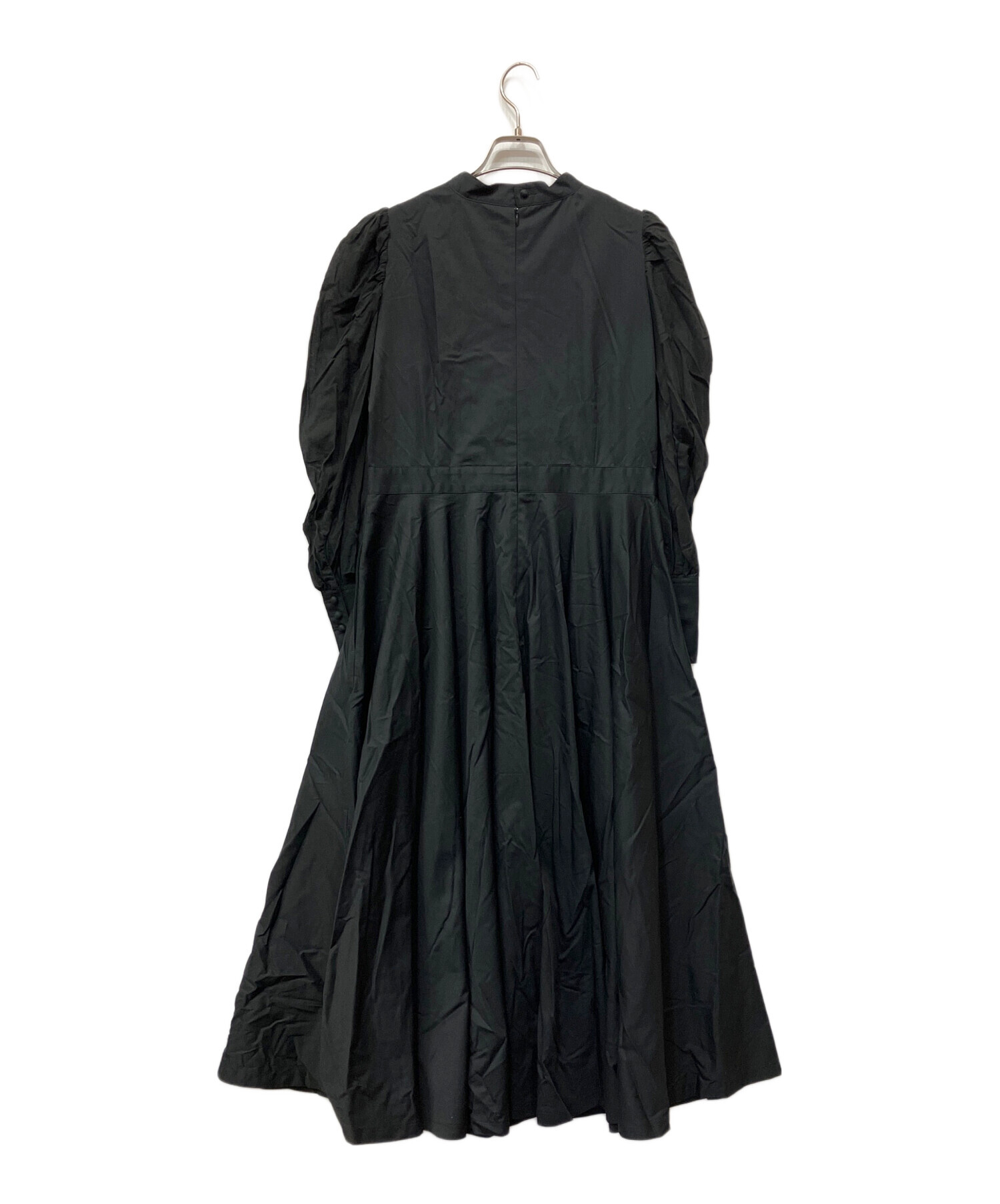 中古・古着通販】foufou (フーフー) black sheer dress ブラック 