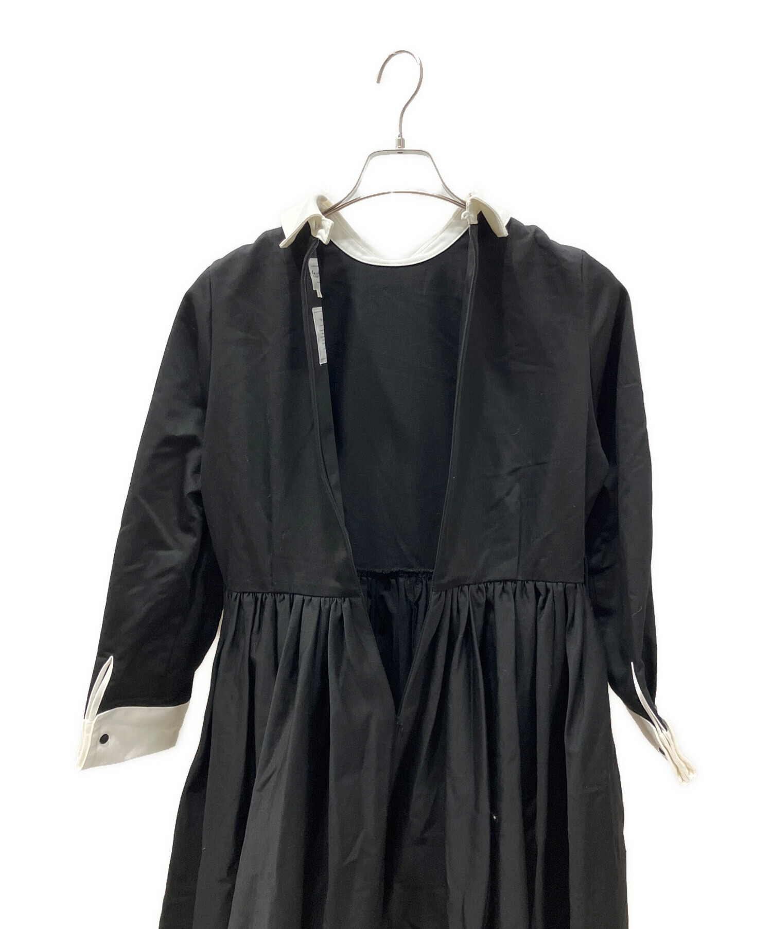 中古・古着通販】foufou (フーフー) double cuffs bicolor one piece