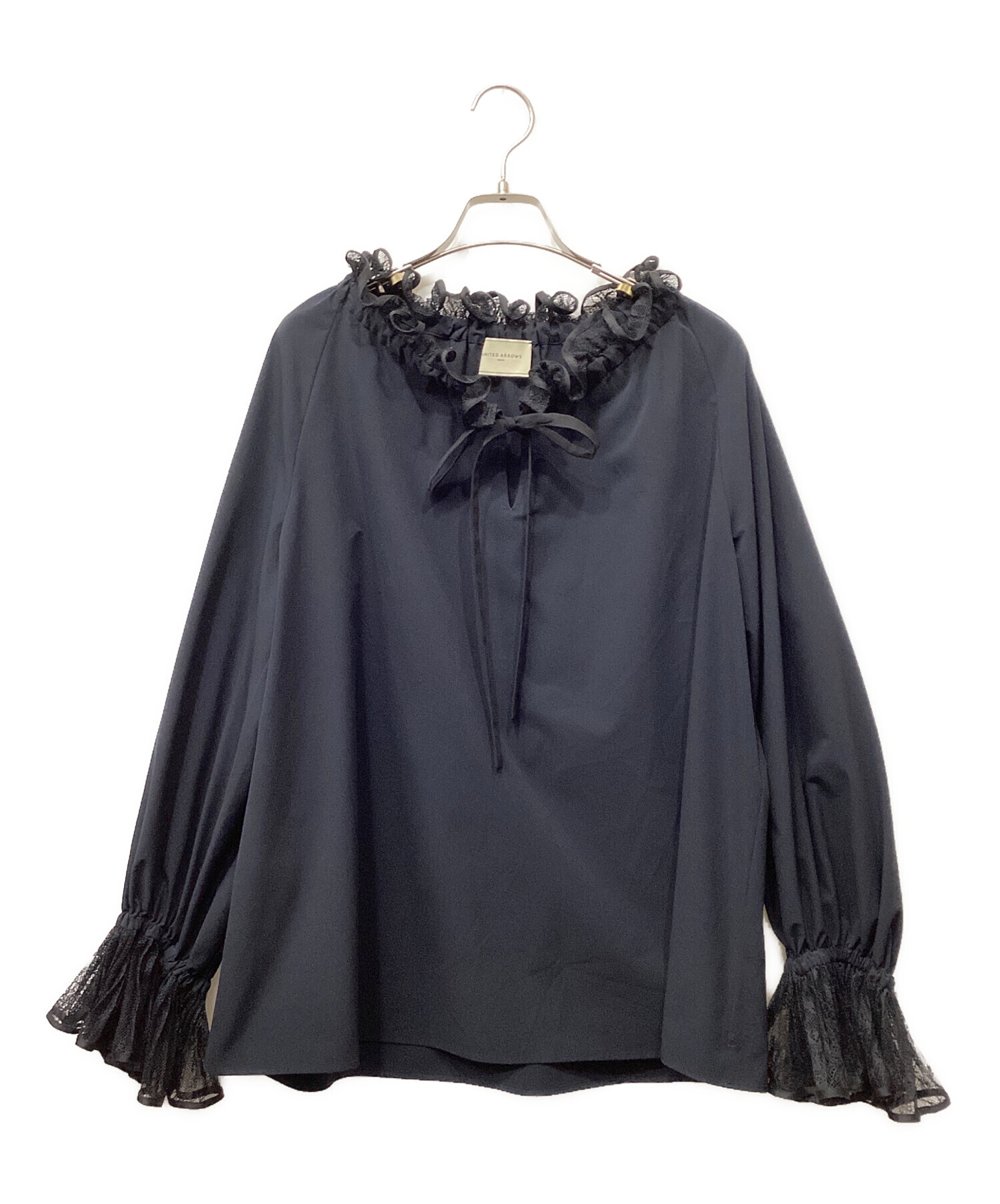新品タグ付き　ユナイテッドアローズ　レースプリーツ　フリル　ブラウス 中古・古着通販】UNITED ARROWS (ユナイテッドアローズ) レース