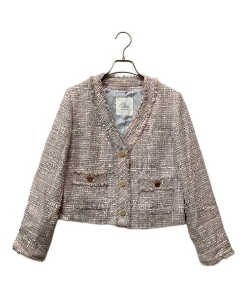 La boutique BonBon ファンシーツイードクロップドジャケット 中古・古着通販】La boutique BonBon (ラブティックボンボン