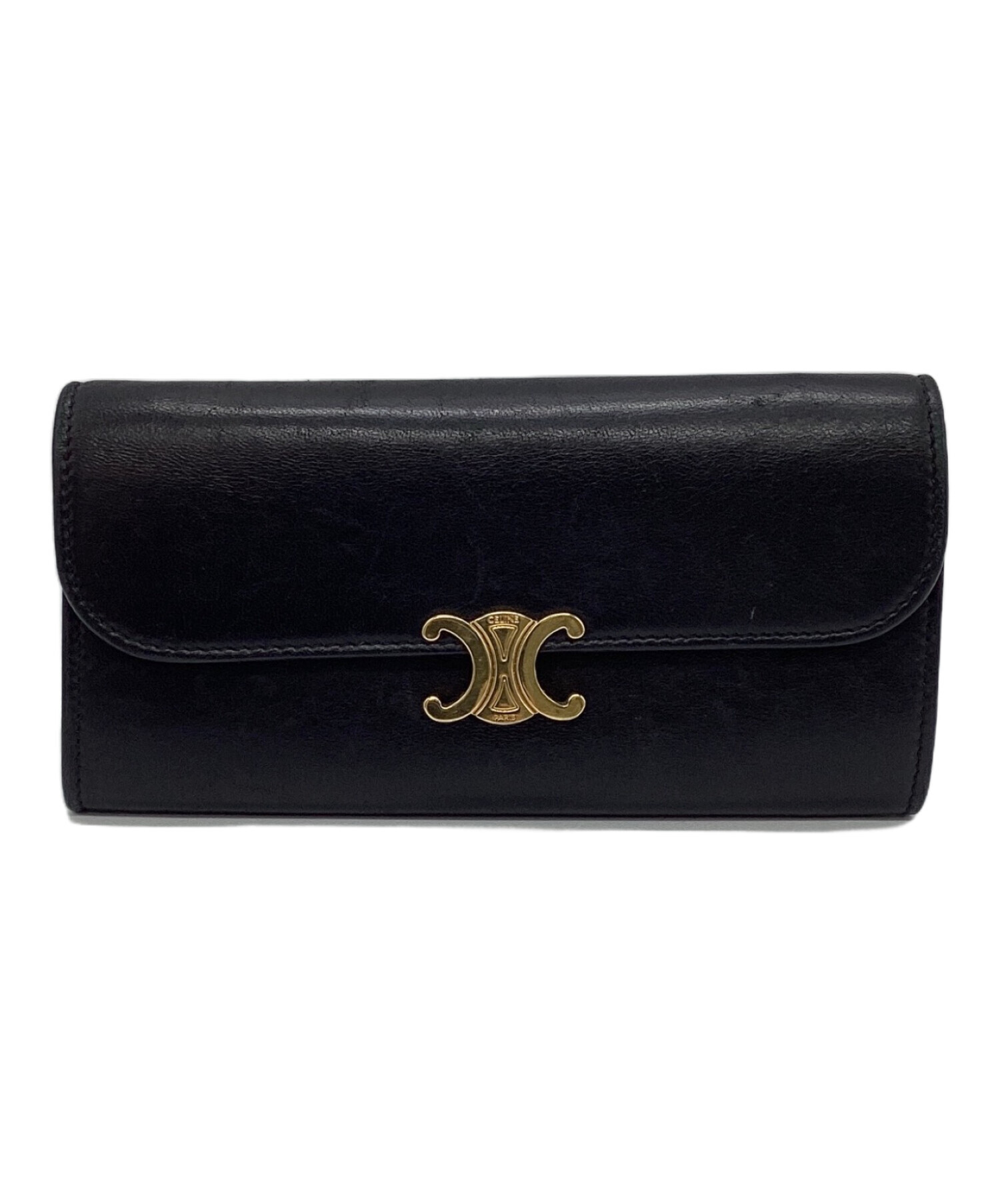 中古・古着通販】CELINE (セリーヌ) ラージフラップウォレット