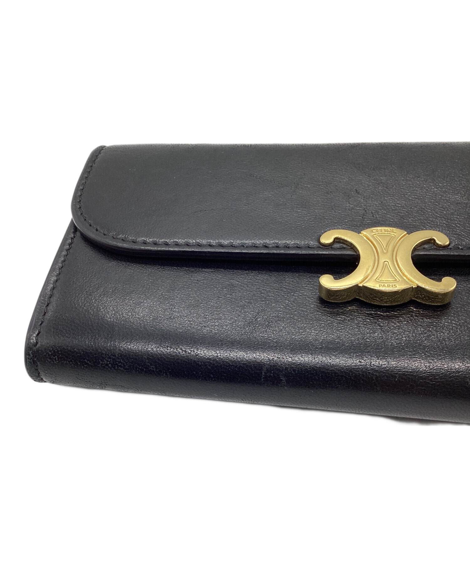 中古・古着通販】CELINE (セリーヌ) ラージフラップウォレット