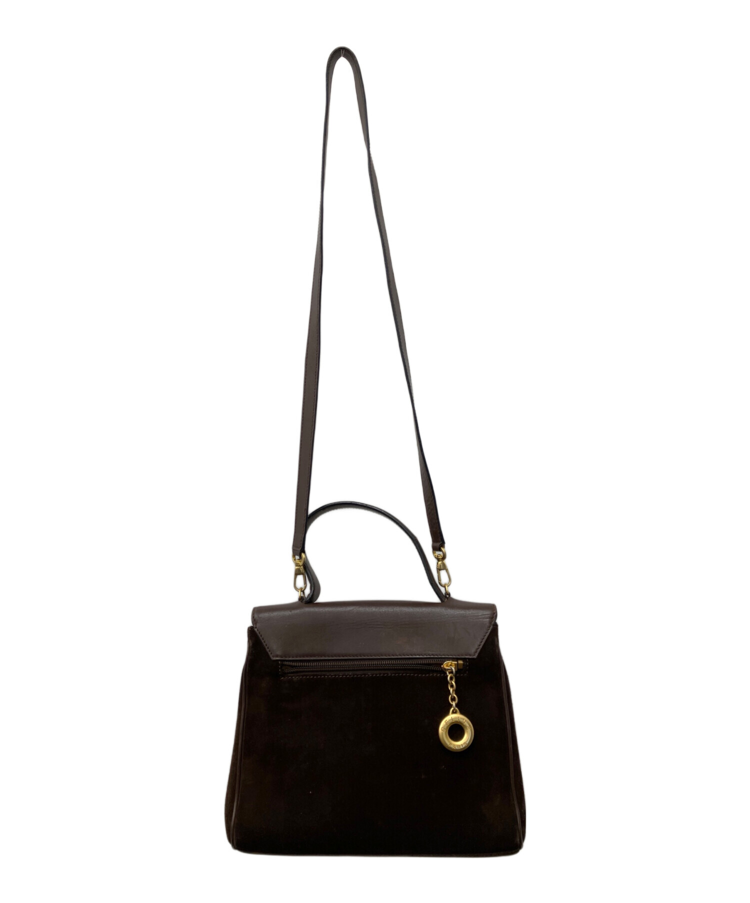 CELINE セリーヌ サークルロゴ ハンドバッグ レザー 2way 黒 【公式通販】
