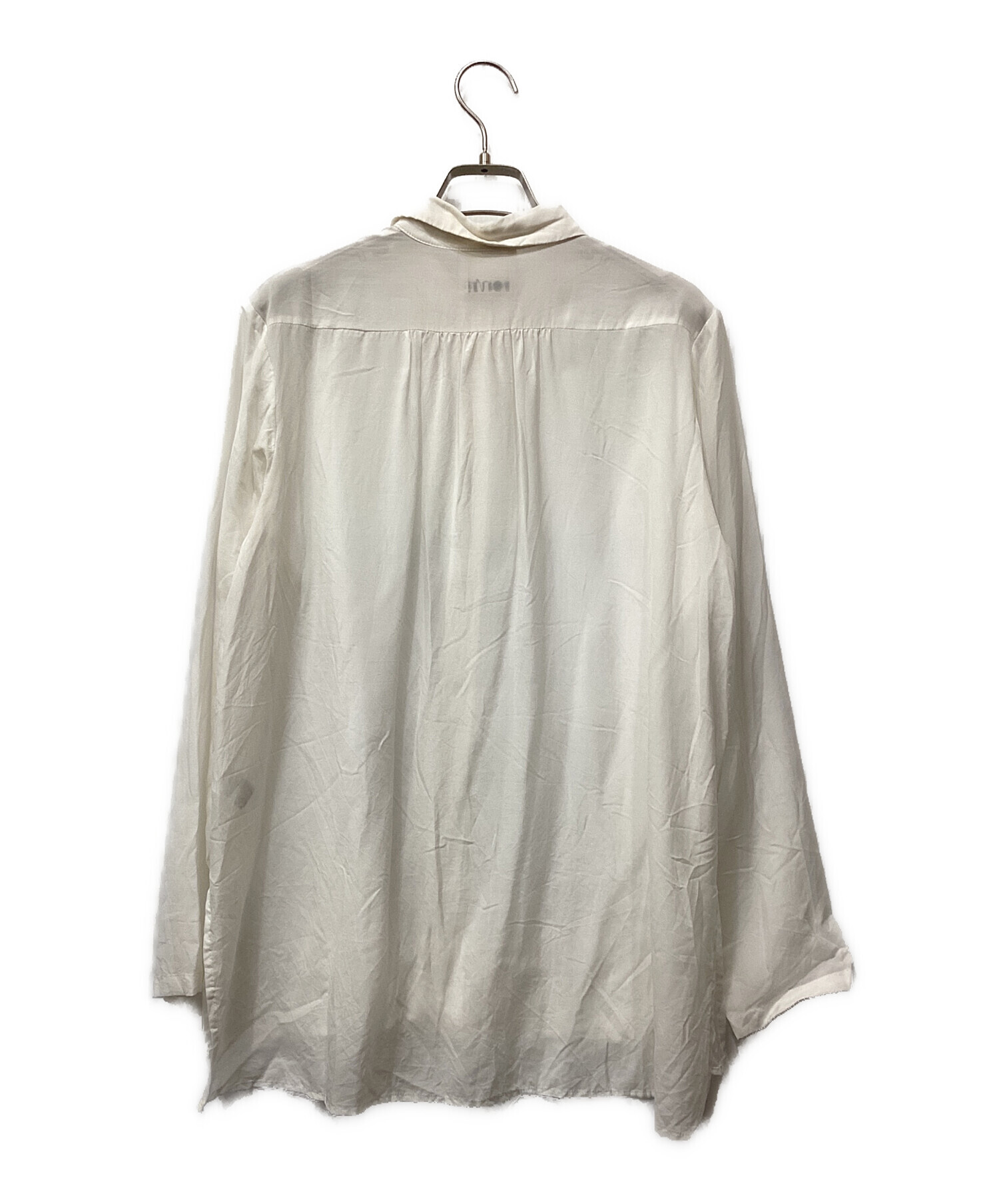 中古・古着通販】Conte (コンテ) キュプラシルク シャツ ホワイト