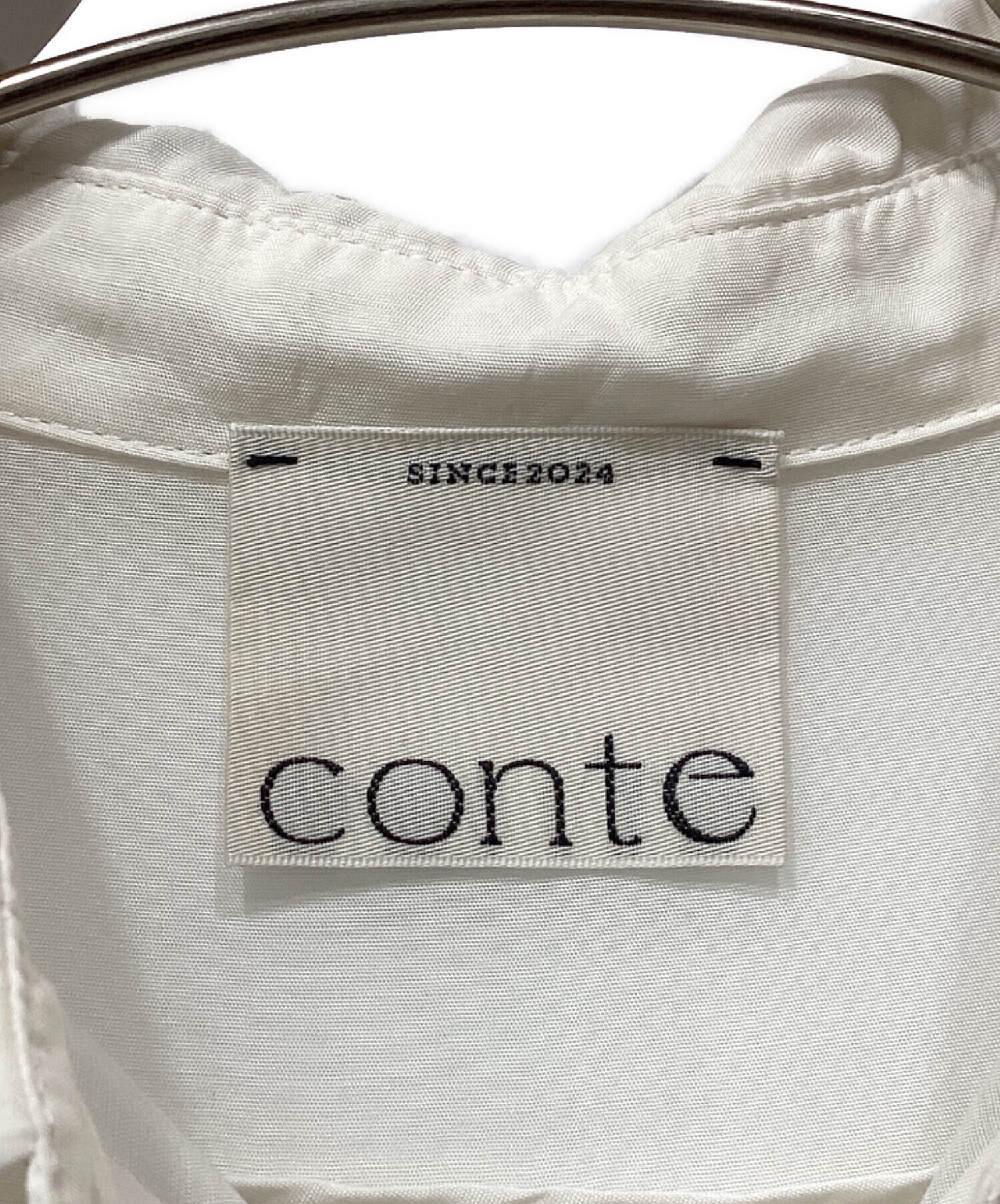 中古・古着通販】Conte (コンテ) キュプラシルク シャツ ホワイト