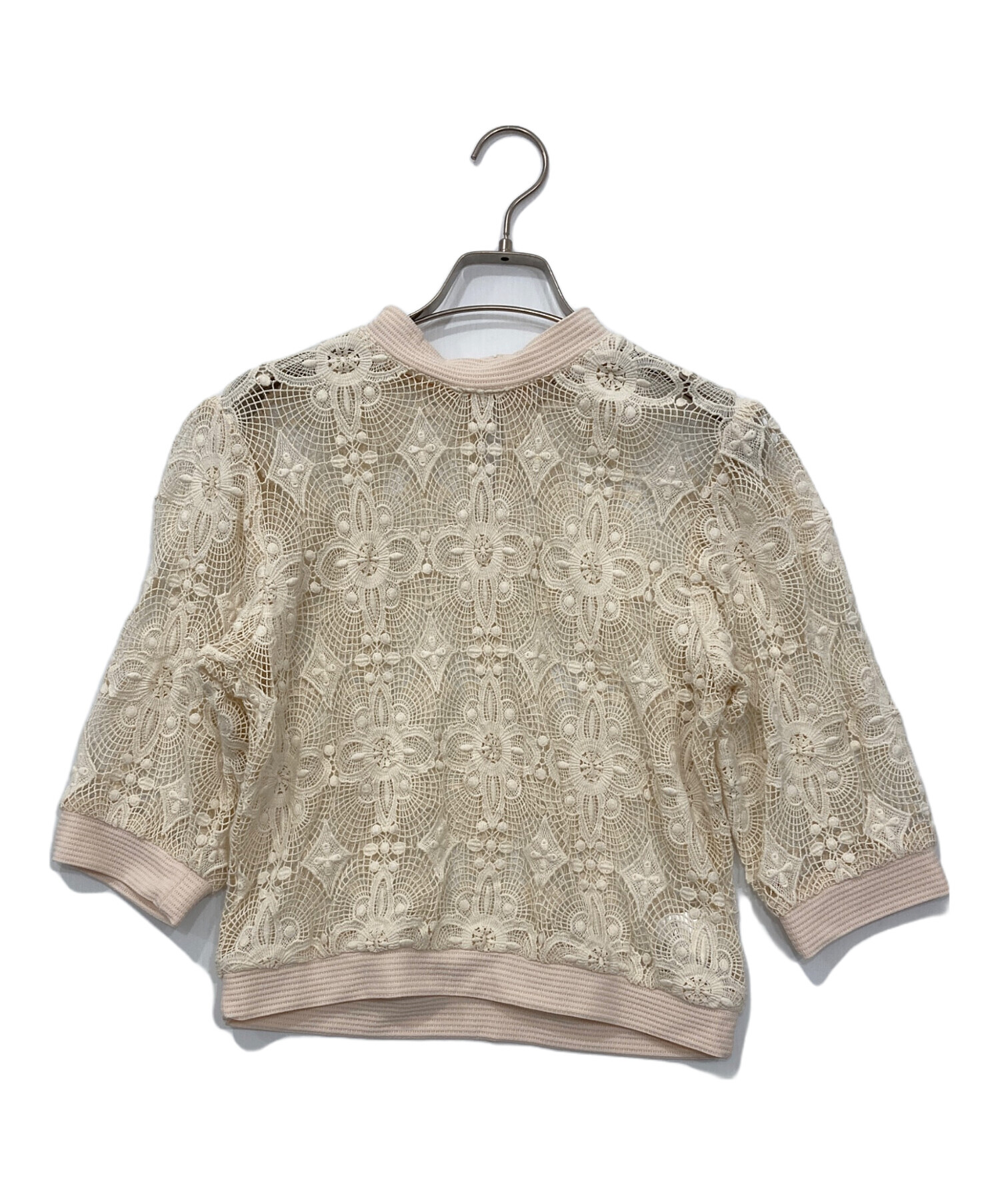 中古・古着通販】CLANE (クラネ) CLASSIC LACE TOPS アイボリー サイズ 