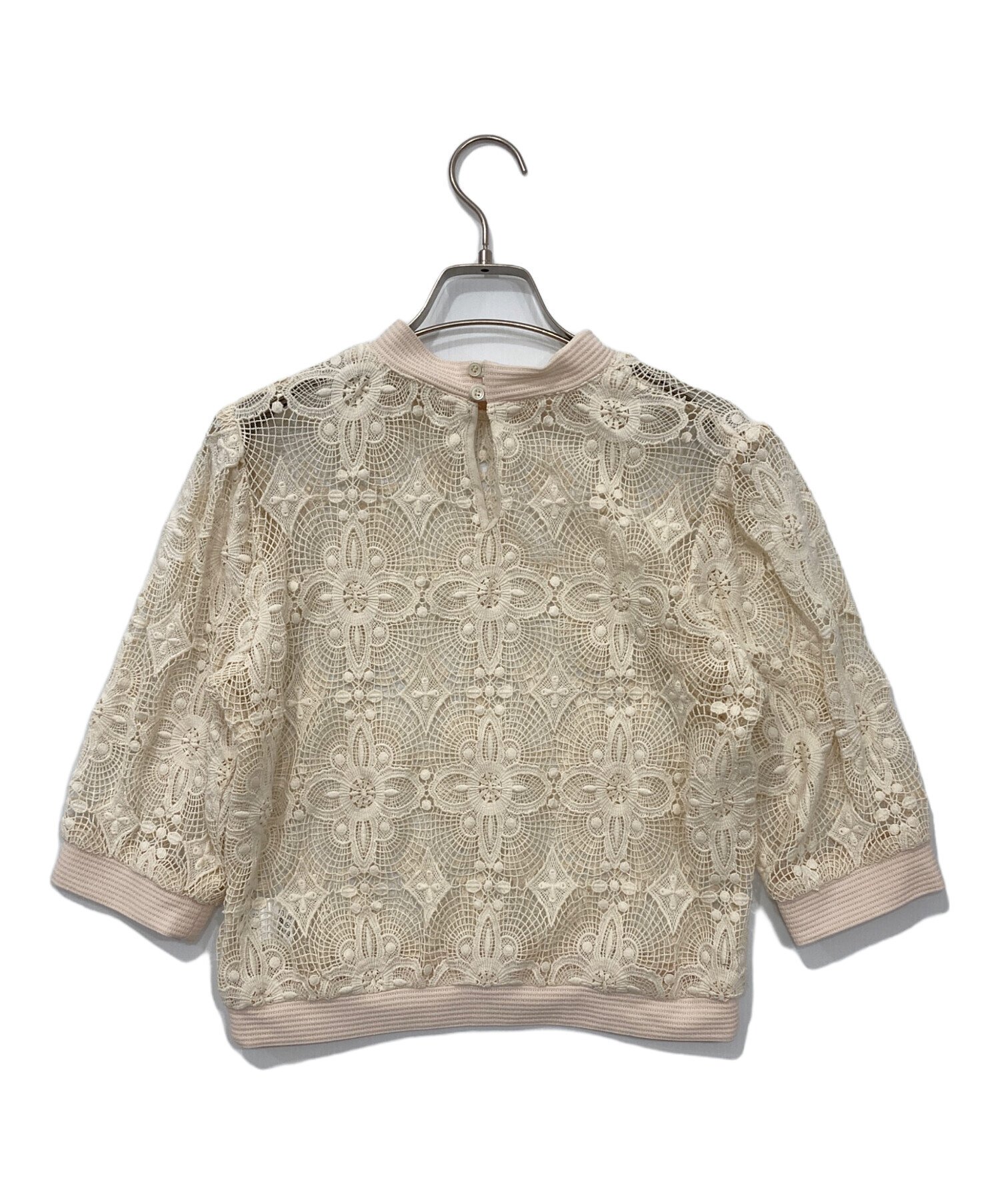 中古・古着通販】CLANE (クラネ) CLASSIC LACE TOPS アイボリー サイズ 