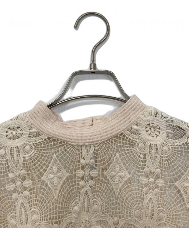中古・古着通販】CLANE (クラネ) CLASSIC LACE TOPS アイボリー サイズ 
