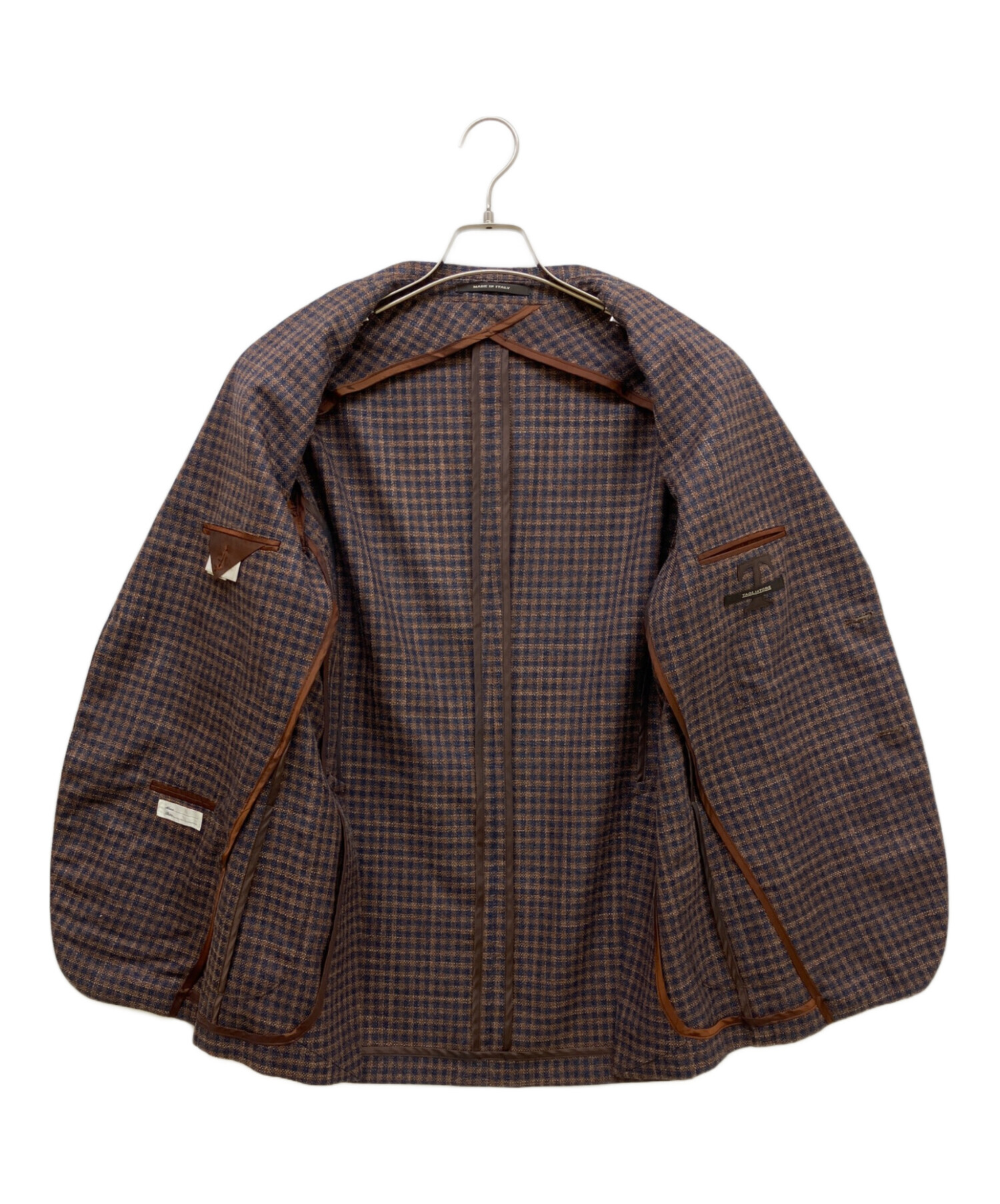 中古・古着通販】TAGLIATORE (タリアトーレ) 2Bジャケット ブラウン