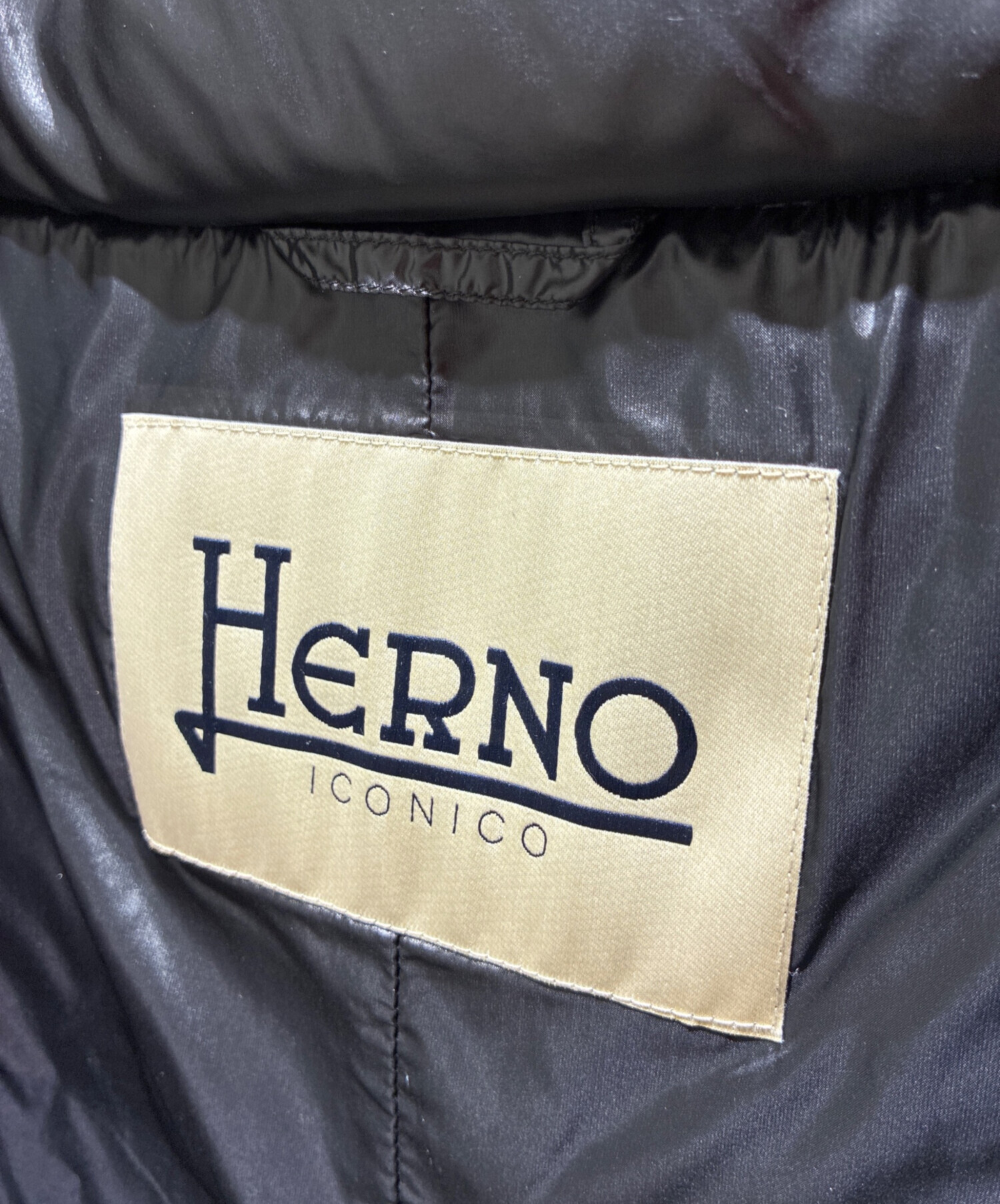 中古・古着通販】HERNO (ヘルノ) ダウンコート ブラック サイズ:38 未 