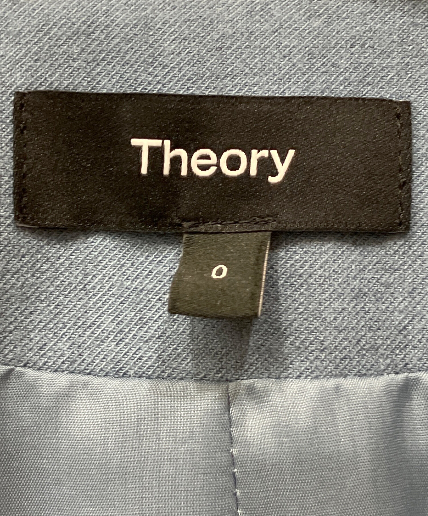 新品未使用タグ付き　Theory 現行タグ　ノーカラージャケット　定価約7万円 中古・古着通販】theory (セオリー) ノーカラージャケット ブルー