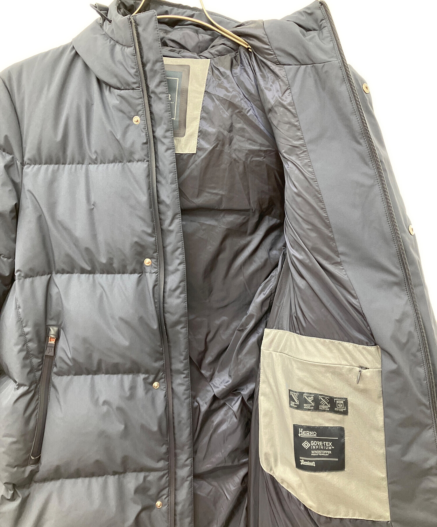 【美品•クリーニング済】HERNO Laminar ダウンコート48 中古・古着通販】HERNO (ヘルノ) LAMINAR/ラミナー ダウンコート