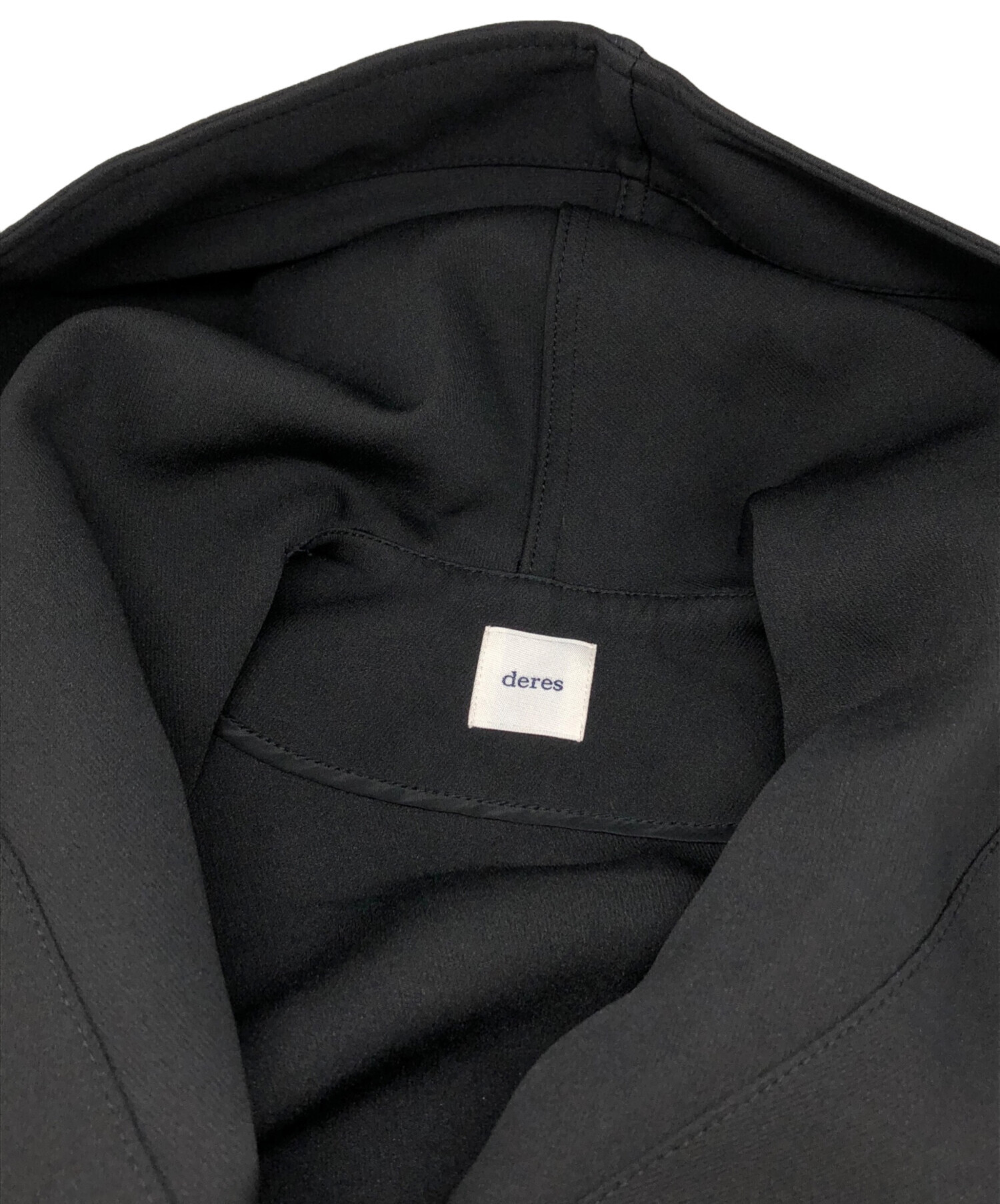 deres デレスswitch neck feather long coat 中古・古着通販】deres (デレス) switch neck feather long coat