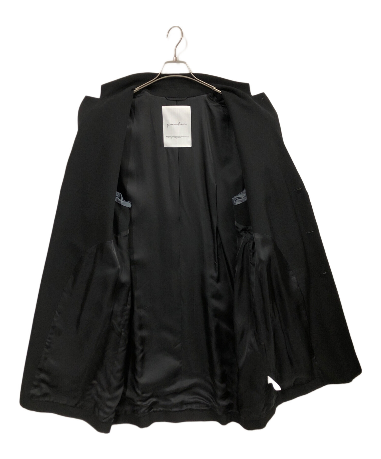中古・古着通販】QUALIA (クオリア) signature jacket ブラック サイズ 