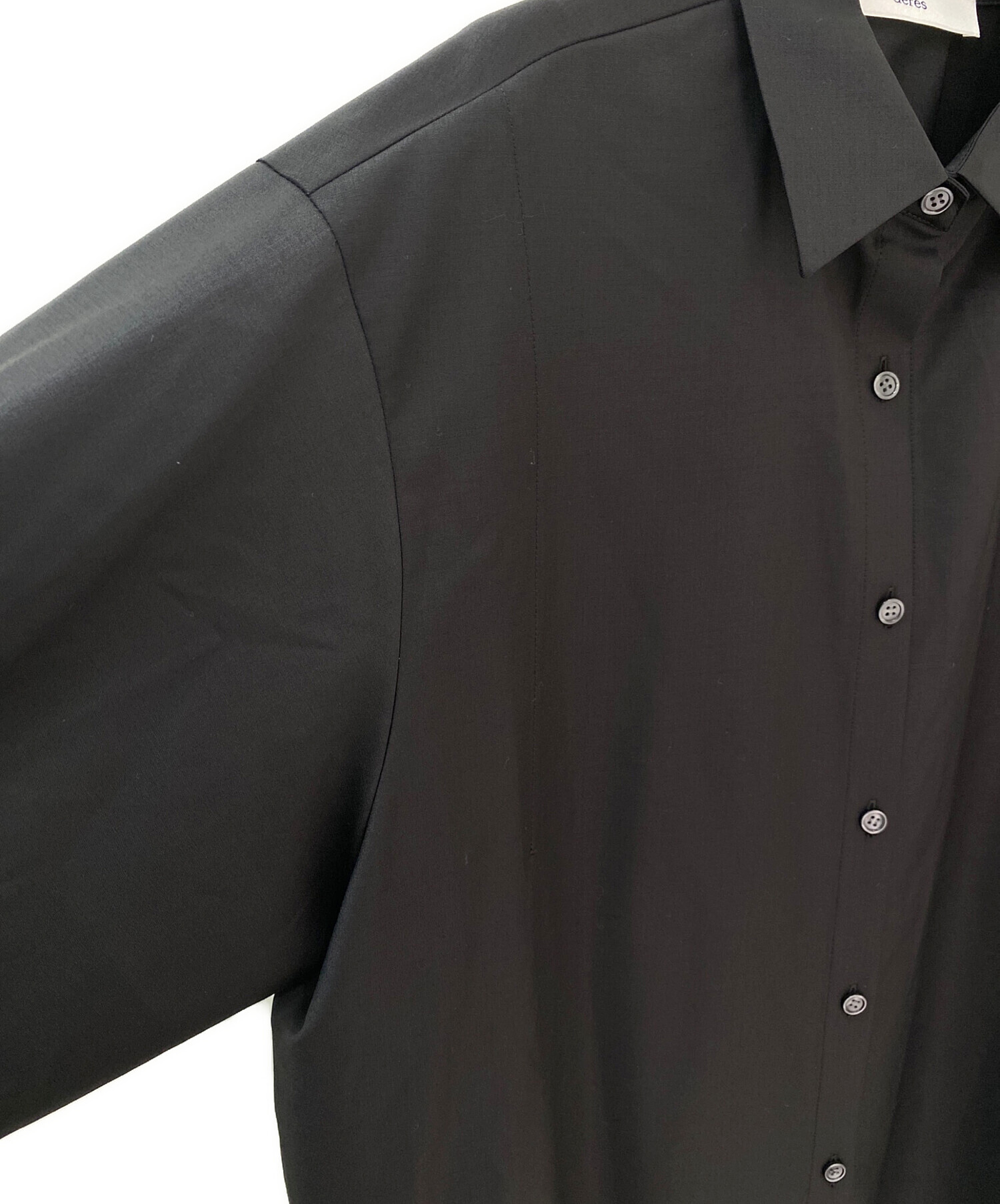 deres デレス double layered shirt jacket deres double layered