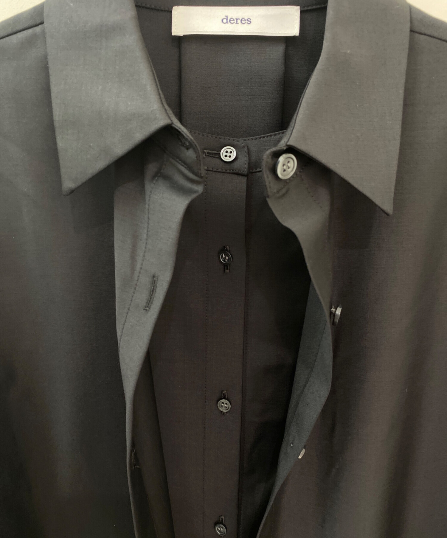 中古・古着通販】deres (デレス) Mariela/double layered shirt jacket 