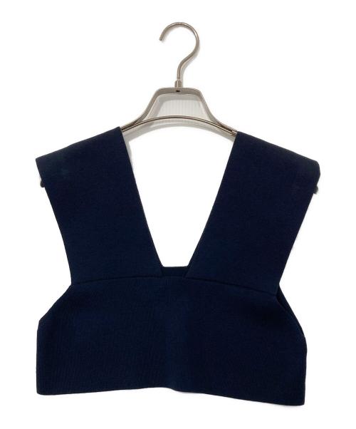中古・古着通販】HYKE (ハイク) ニットビスチェ ネイビー サイズ