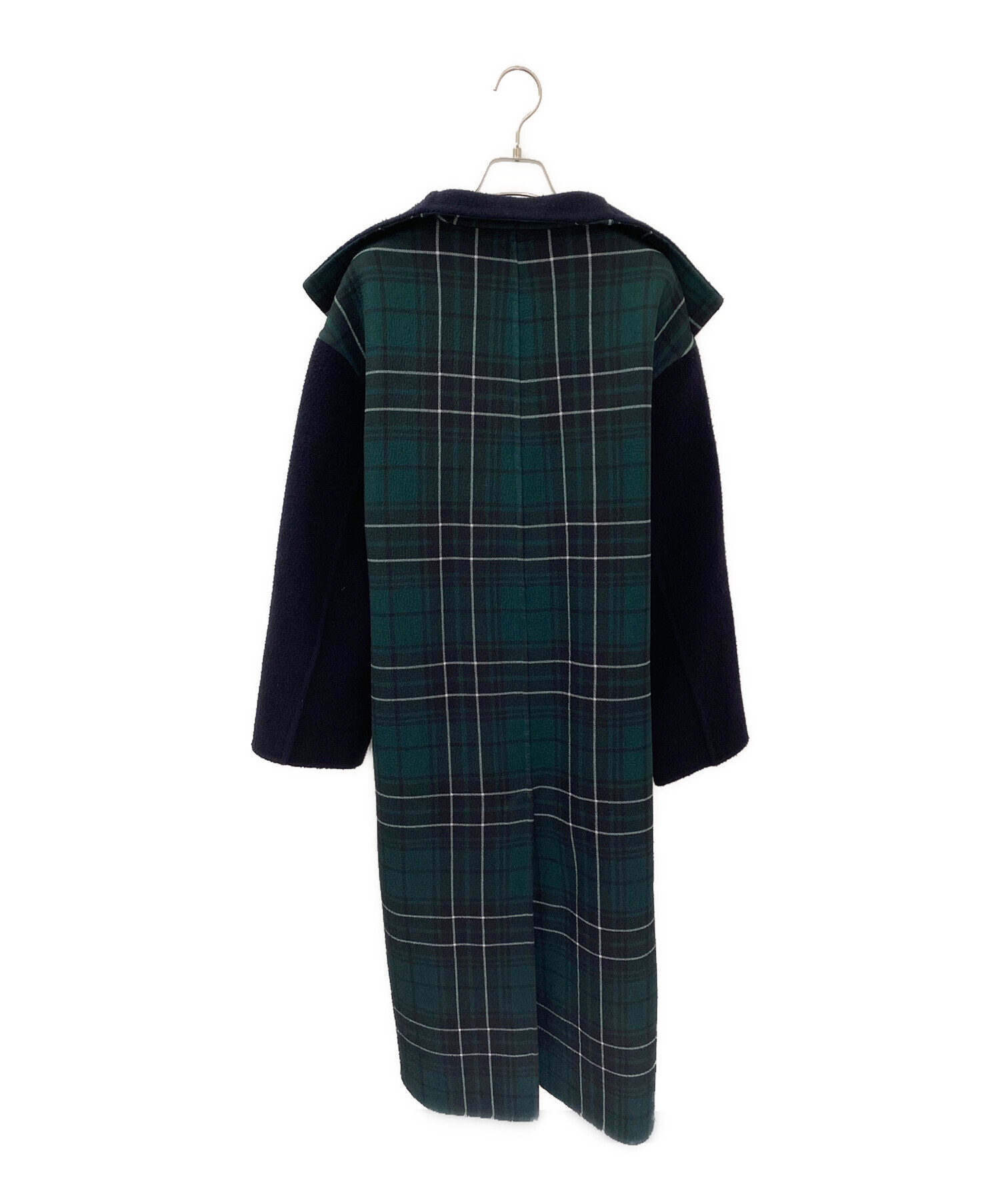 中古・古着通販】LOEWE (ロエベ) ガウンコート ネイビー×グリーン