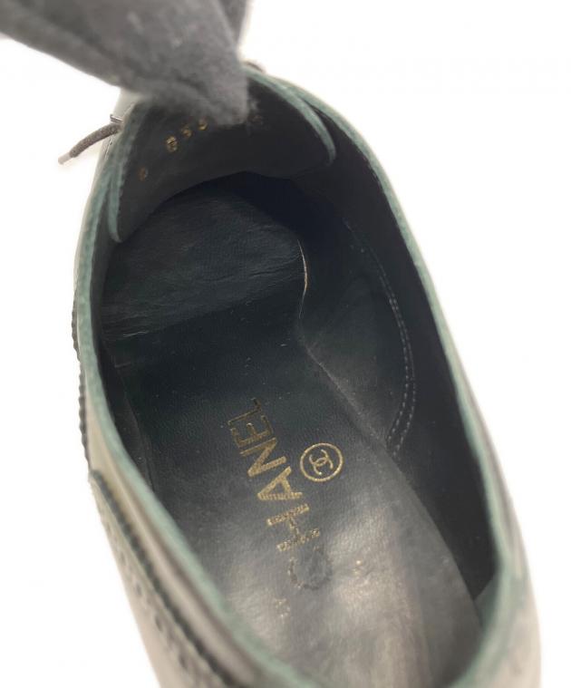 中古・古着通販】CHANEL (シャネル) ブーティ ウィングチップ ココ
