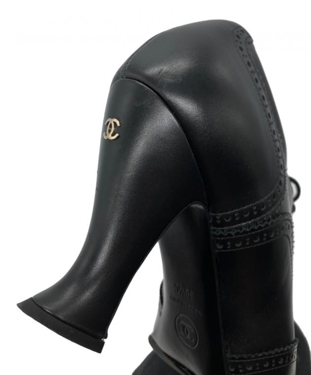 中古・古着通販】CHANEL (シャネル) ブーティ ウィングチップ ココ