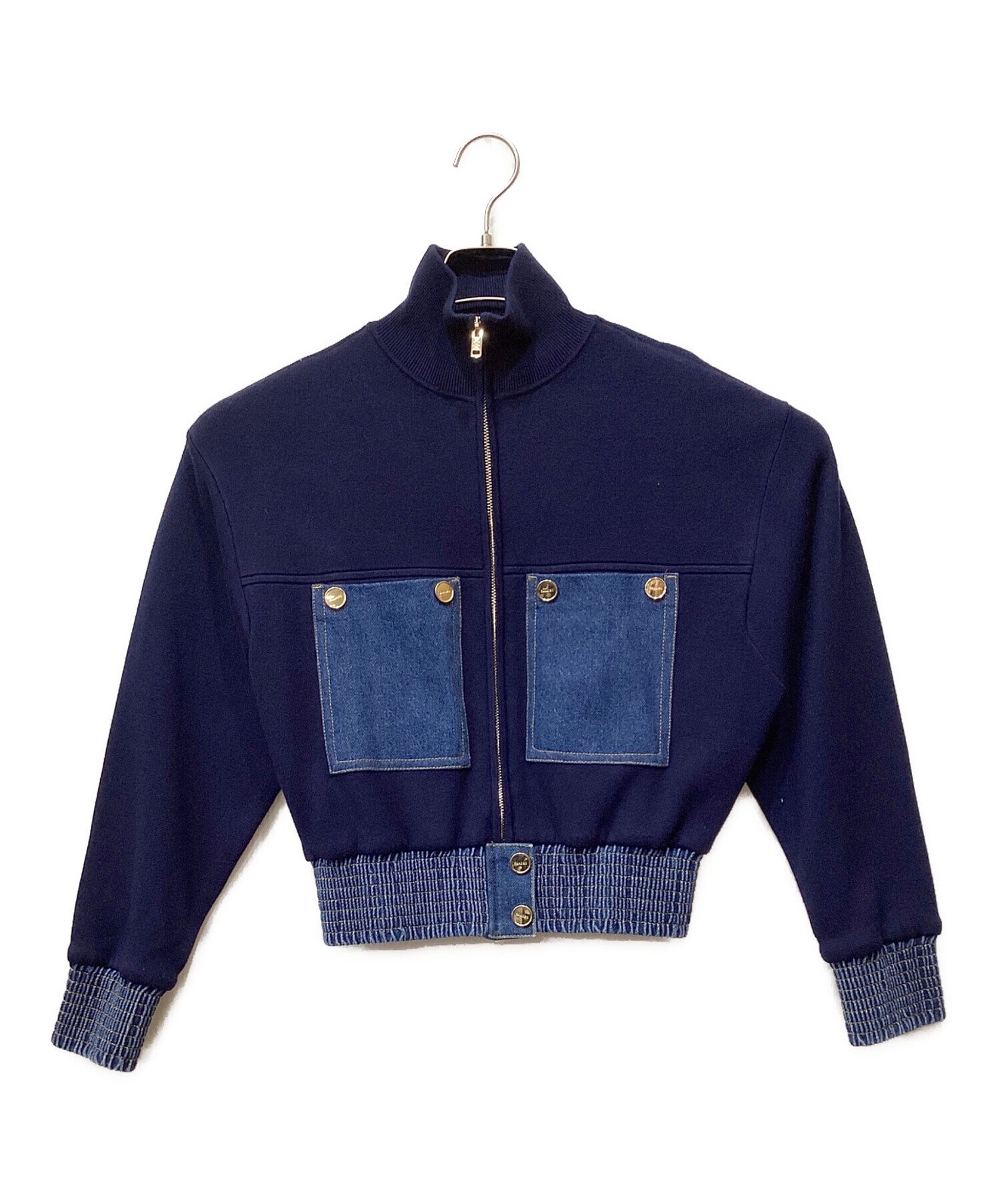 中古・古着通販】Sandro (サンドロ) ボンバージャケット ネイビー