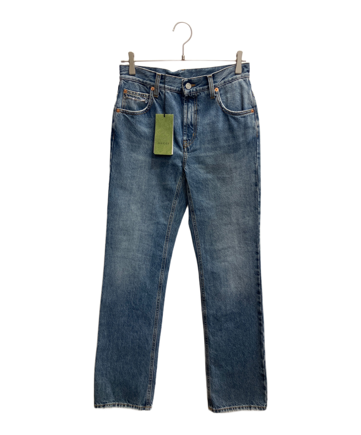 中古・古着通販】GUCCI (グッチ) スリムホースビット付きデニムパンツ