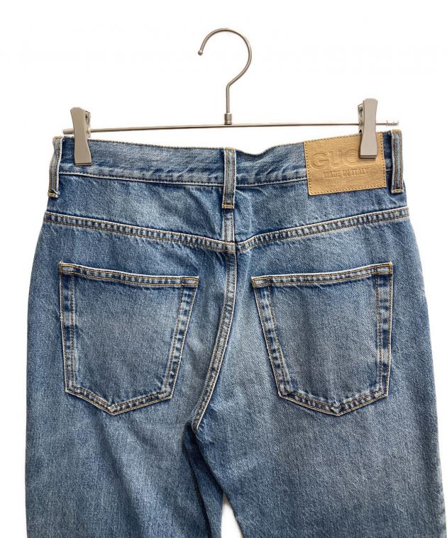 中古・古着通販】GUCCI (グッチ) スリムホースビット付きデニムパンツ