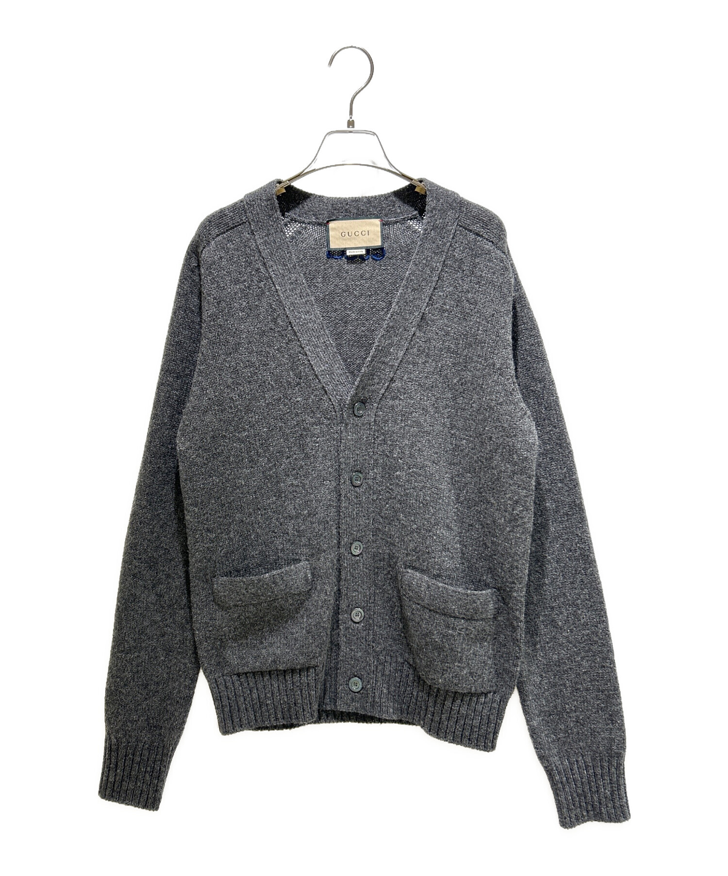 中古・古着通販】GUCCI (グッチ) ロゴエンブロイダリーウール 