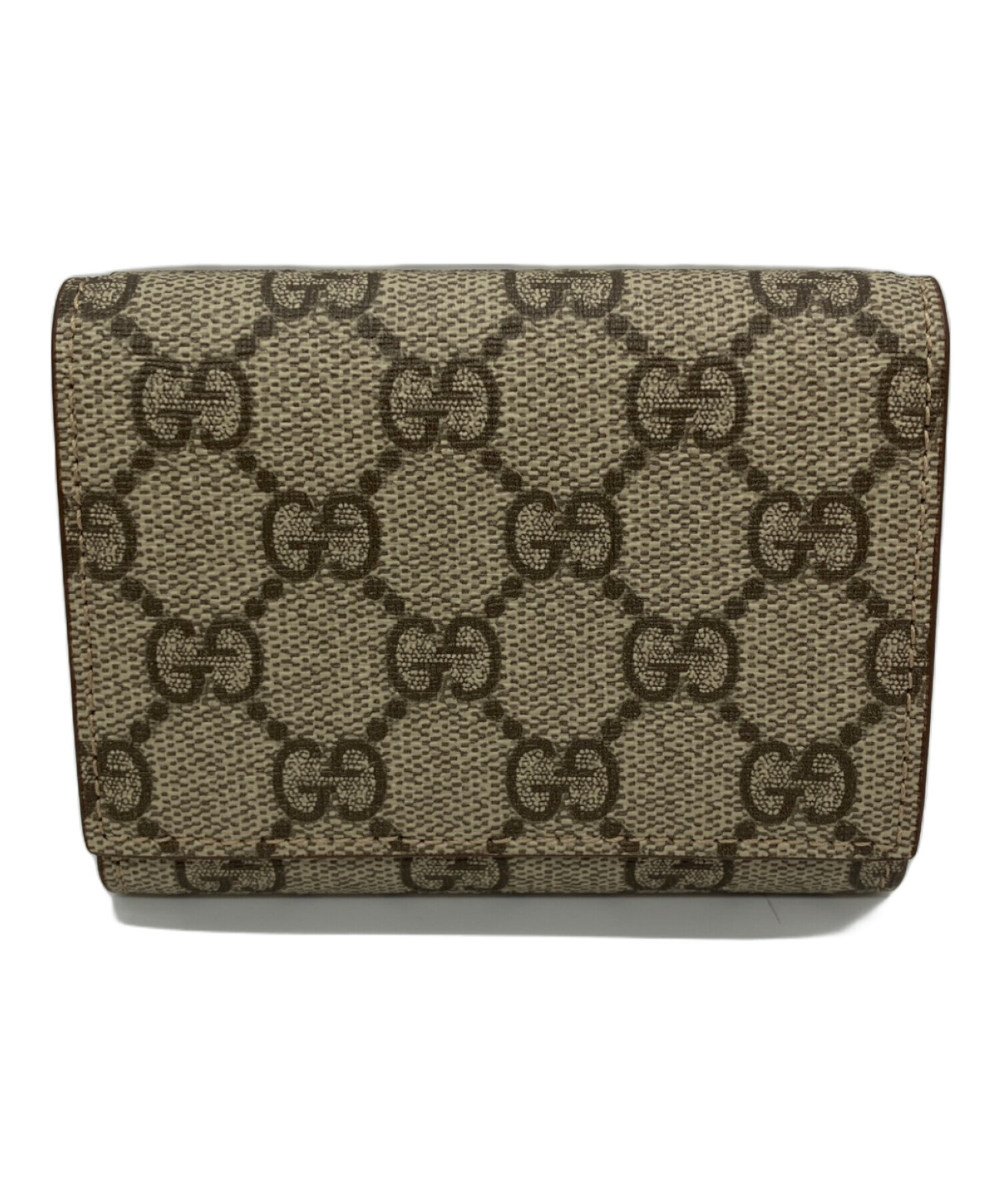 【極美品✨希少廃盤】グッチ ブルームス　GGスプリーム コンパクトウォレット 中古・古着通販】GUCCI (グッチ) GGスプリームティディールコンパクト