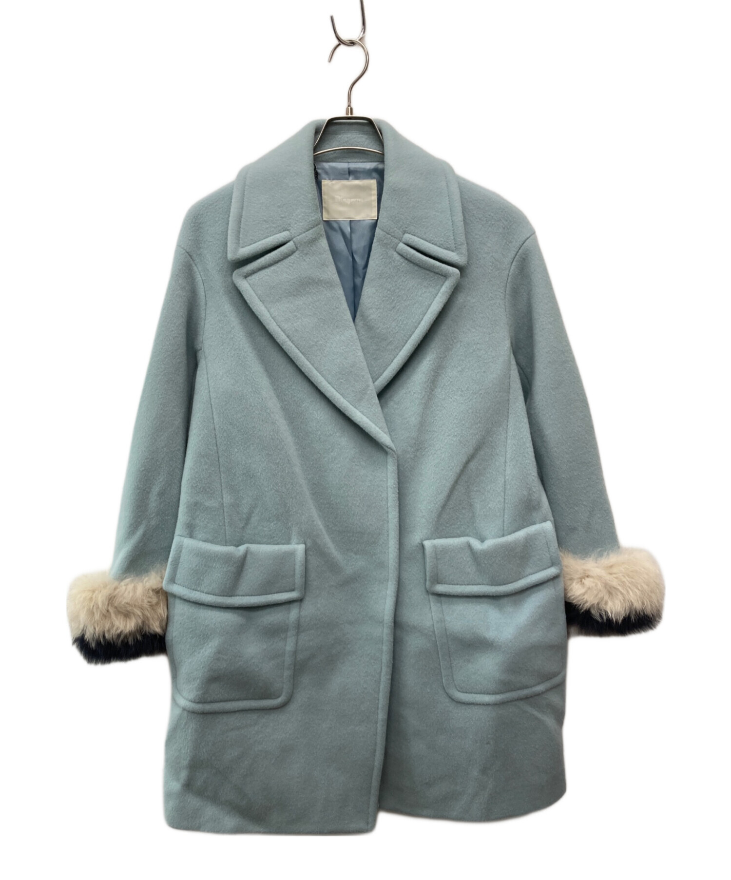 中古・古着通販】Diagram (ダイアグラム) フォックスハーフピーコート