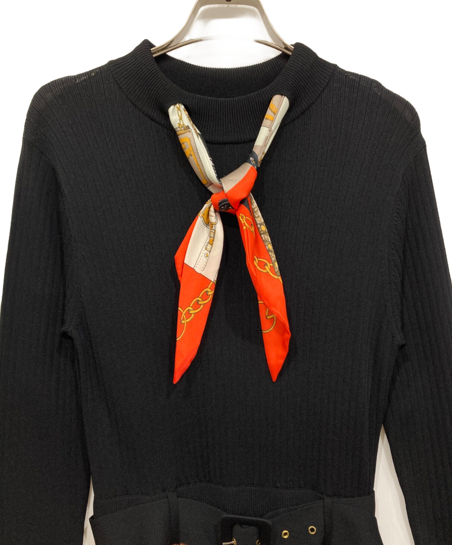 中古・古着通販】Diagram (ダイアグラム) スカーフネックニット