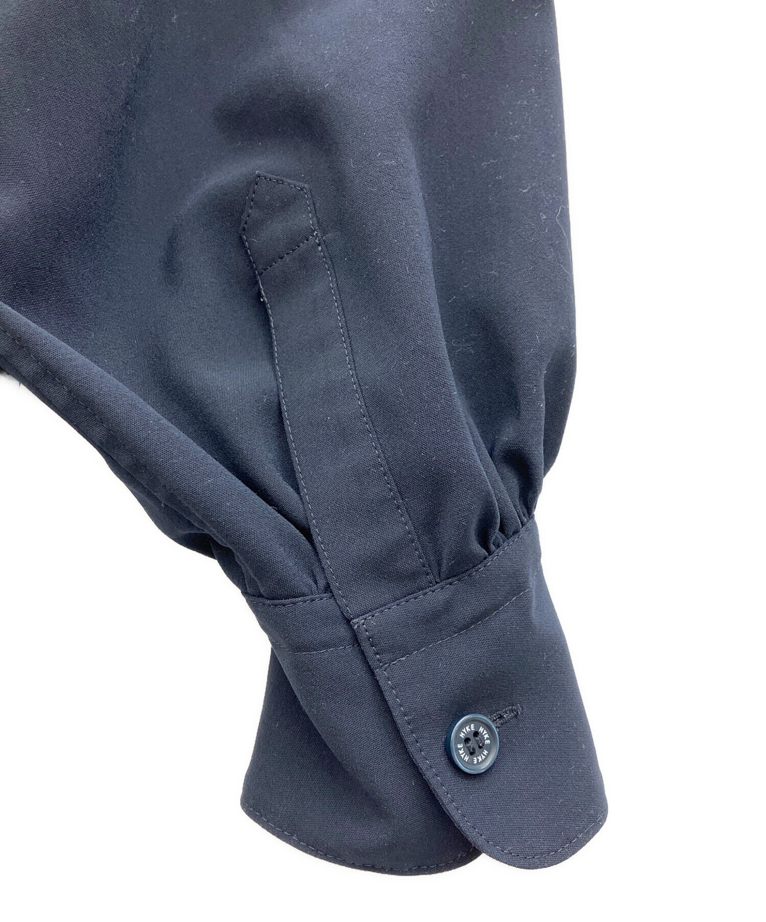 中古・古着通販】HYKE (ハイク) シャツワンピース ネイビー サイズ:1