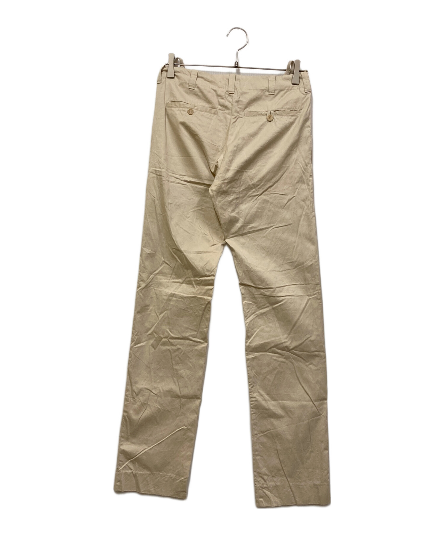 LANG HELMUT ヘルムートラング Helmut - Lang コットンパンツ ベージュ 
