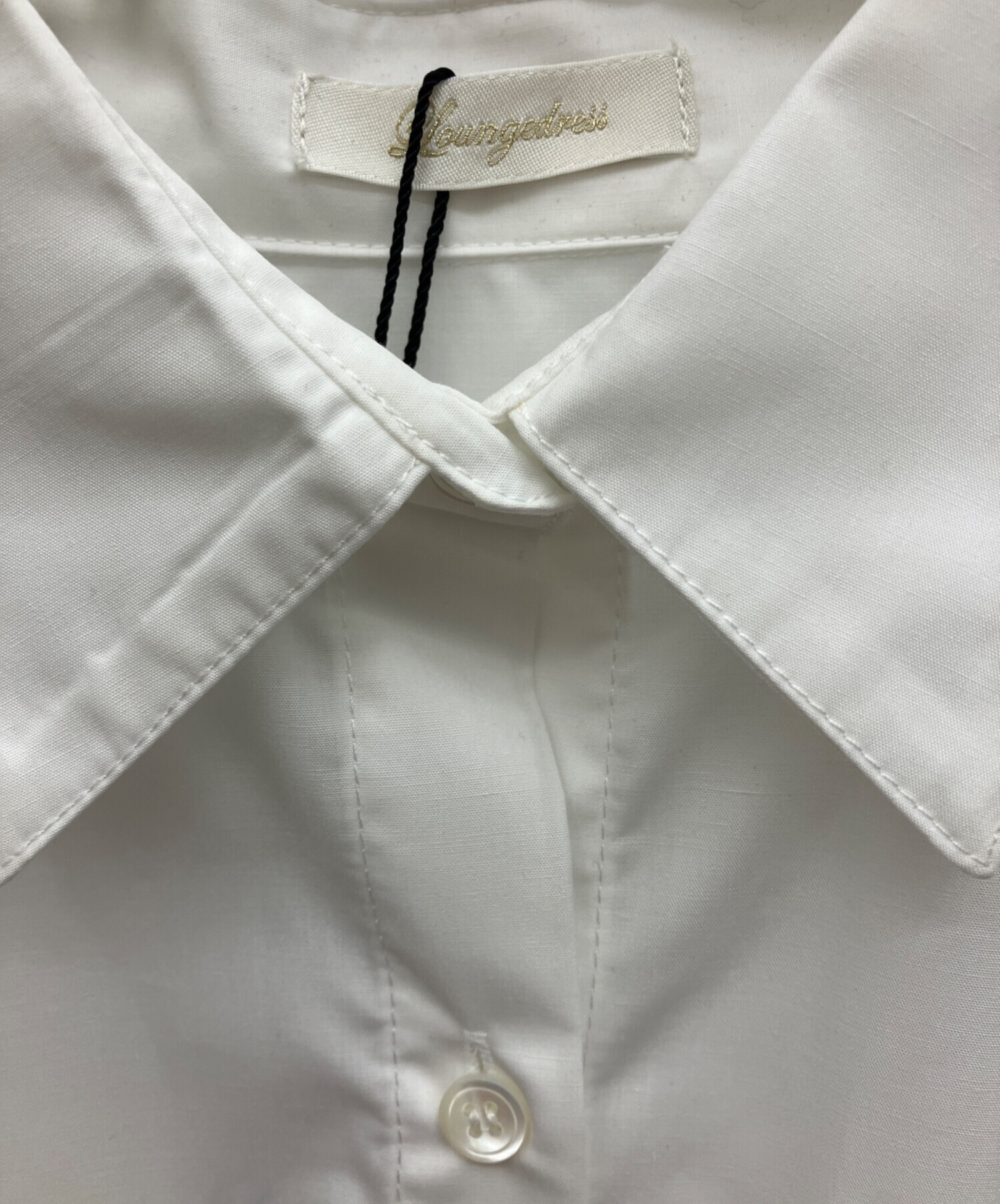 中古・古着通販】Loungedress (ラウンジドレス) 刺繍シャツ ホワイト