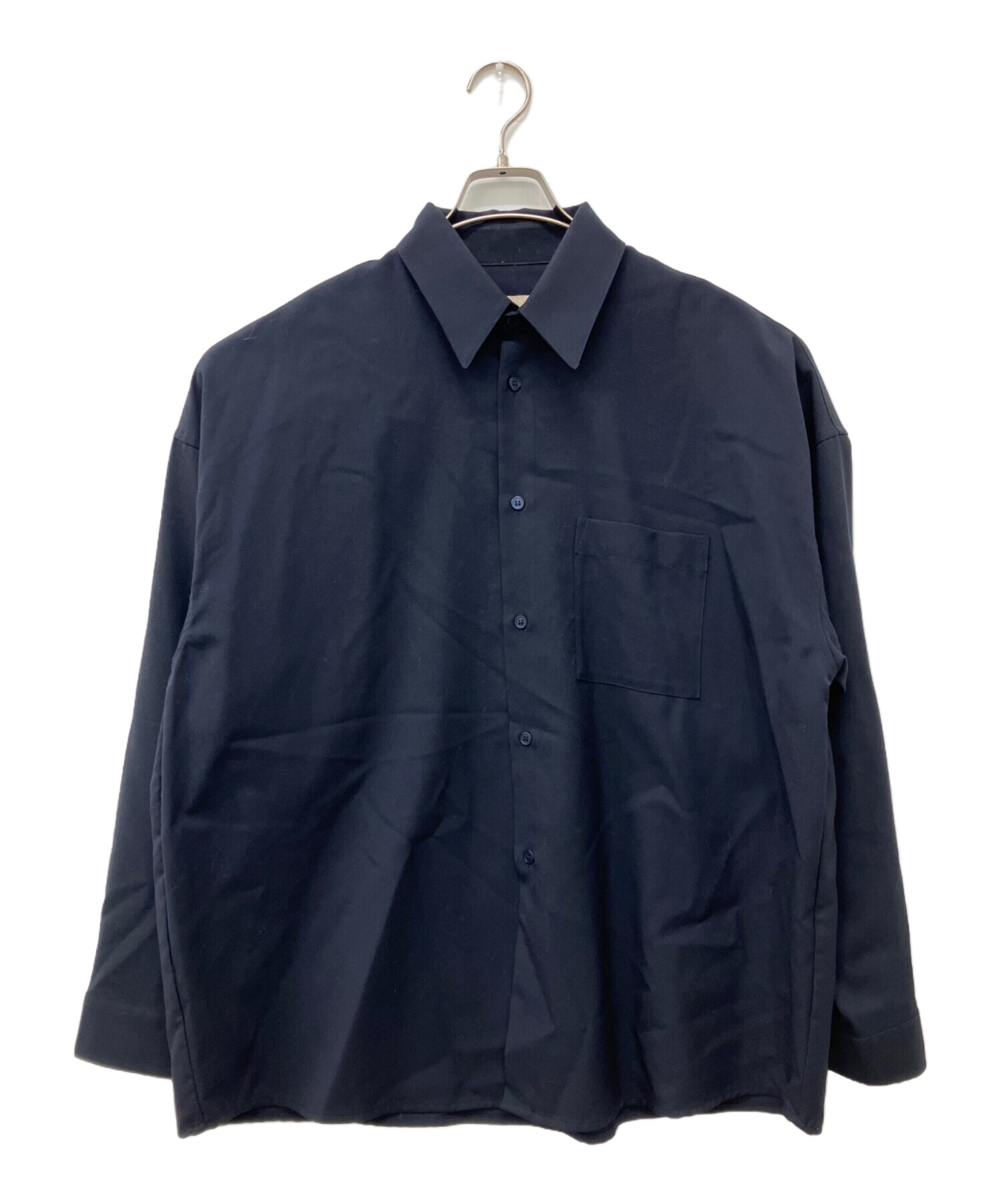 中古・古着通販】MARNI (マルニ) トロピカルウールシャツ ネイビー