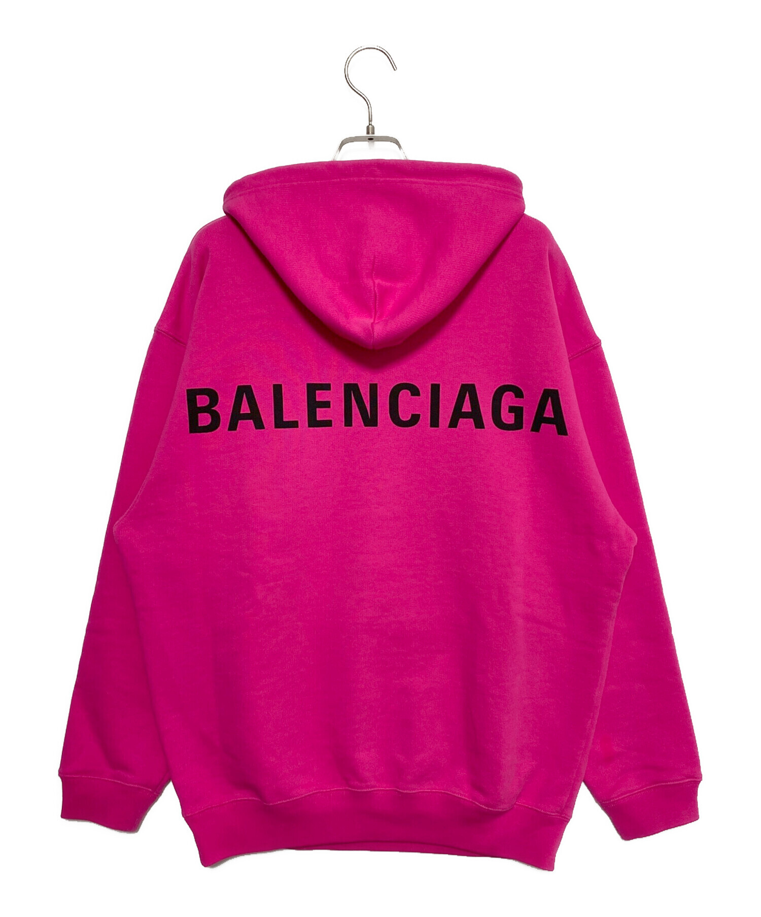 バレンシアガ　レア ニューヨーク風景プリント パーカー ピンク 中古・古着通販】BALENCIAGA (バレンシアガ) ロゴプリントパーカー