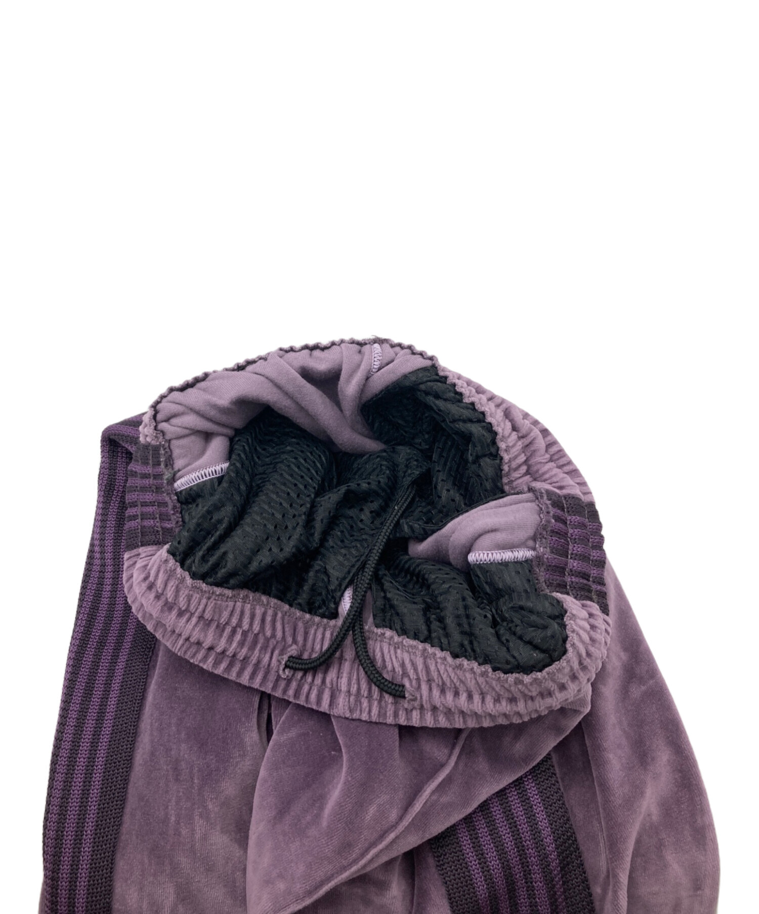 NEEDLES ニードルズ ベロアトラックパンツ ラメ 黒紫 Mサイズ NEEDLES ニードルズ ベロアトラックパンツ ラメ 黒紫 Mサイズ - メルカリ