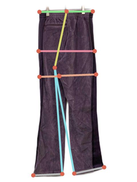 中古・古着通販】Needles (ニードルズ) ベロアトラックパンツ パープル
