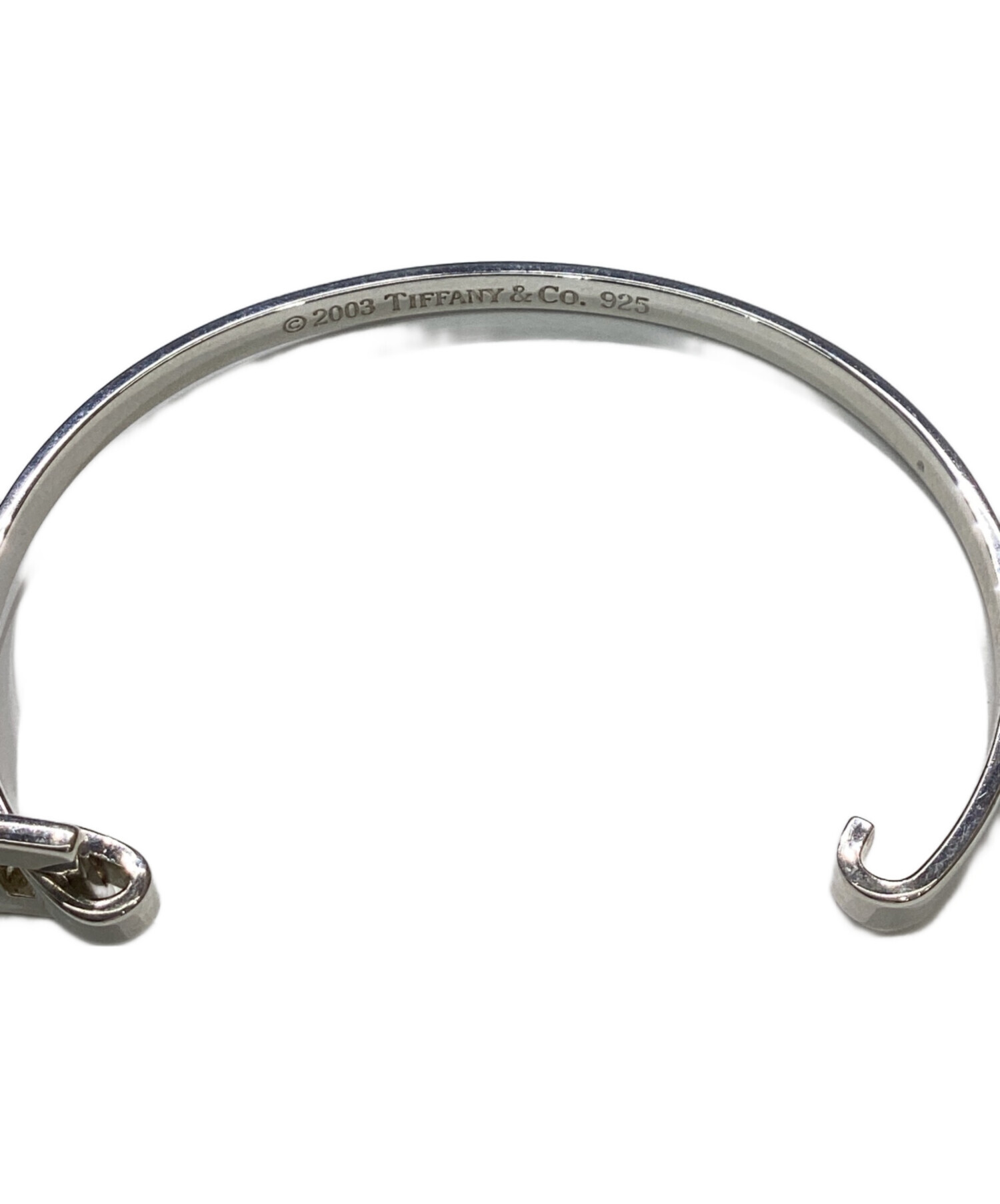 Tiffany & Co. ティファニー　シルバーバングル　ユーズド品 中古・古着通販】Tiffany & Co. (ティファニー) IDプレートバングル