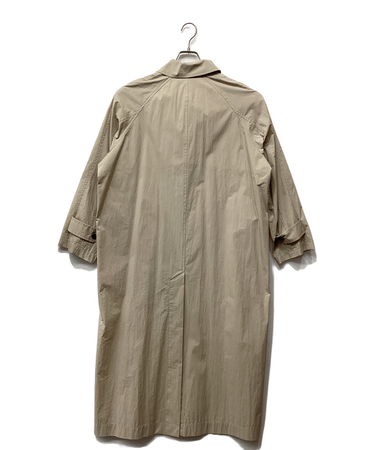 専用【美品】プラージュ 23SS Balmacaan コート 薄手 ベージュ36 plage（プラージュ） コート アウター Sway Balmacaan コート